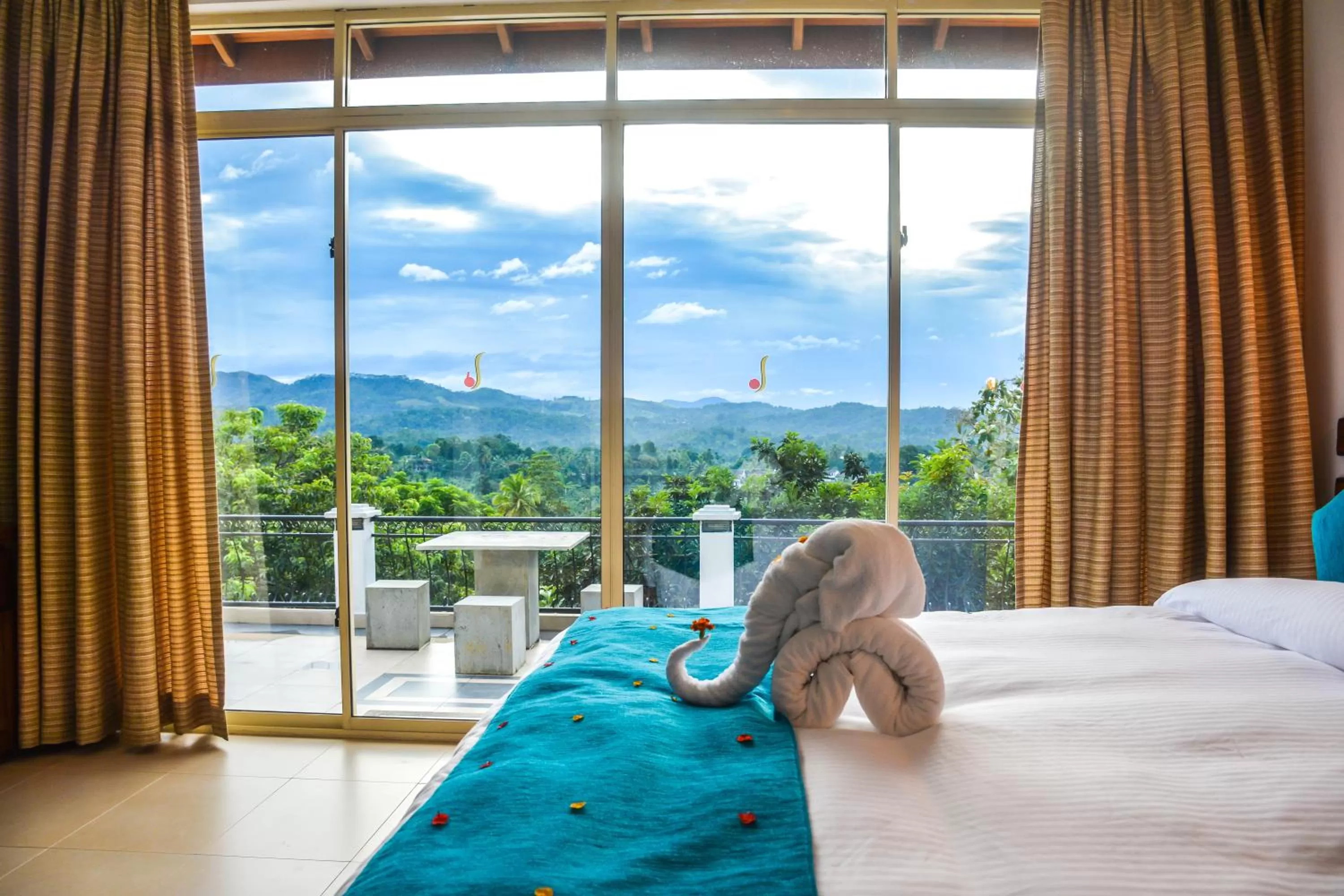 View (from property/room), Bed in Elegant Hotel