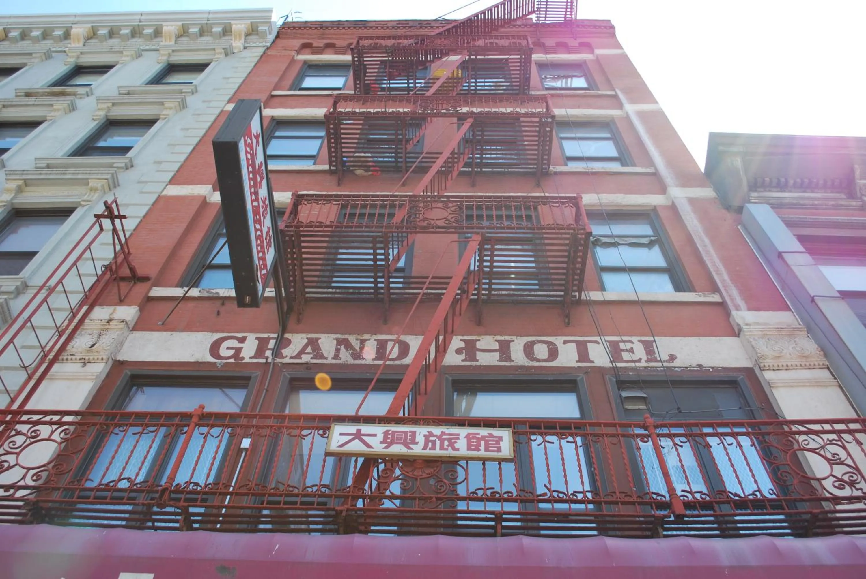 Facade/entrance in Bowery Grand Hotel