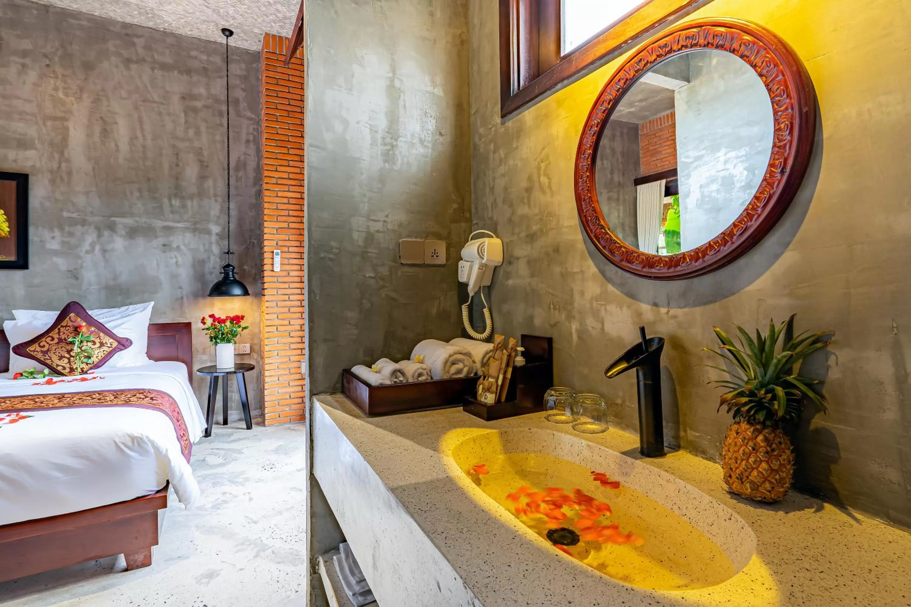 Bed in Angel Garden Villa