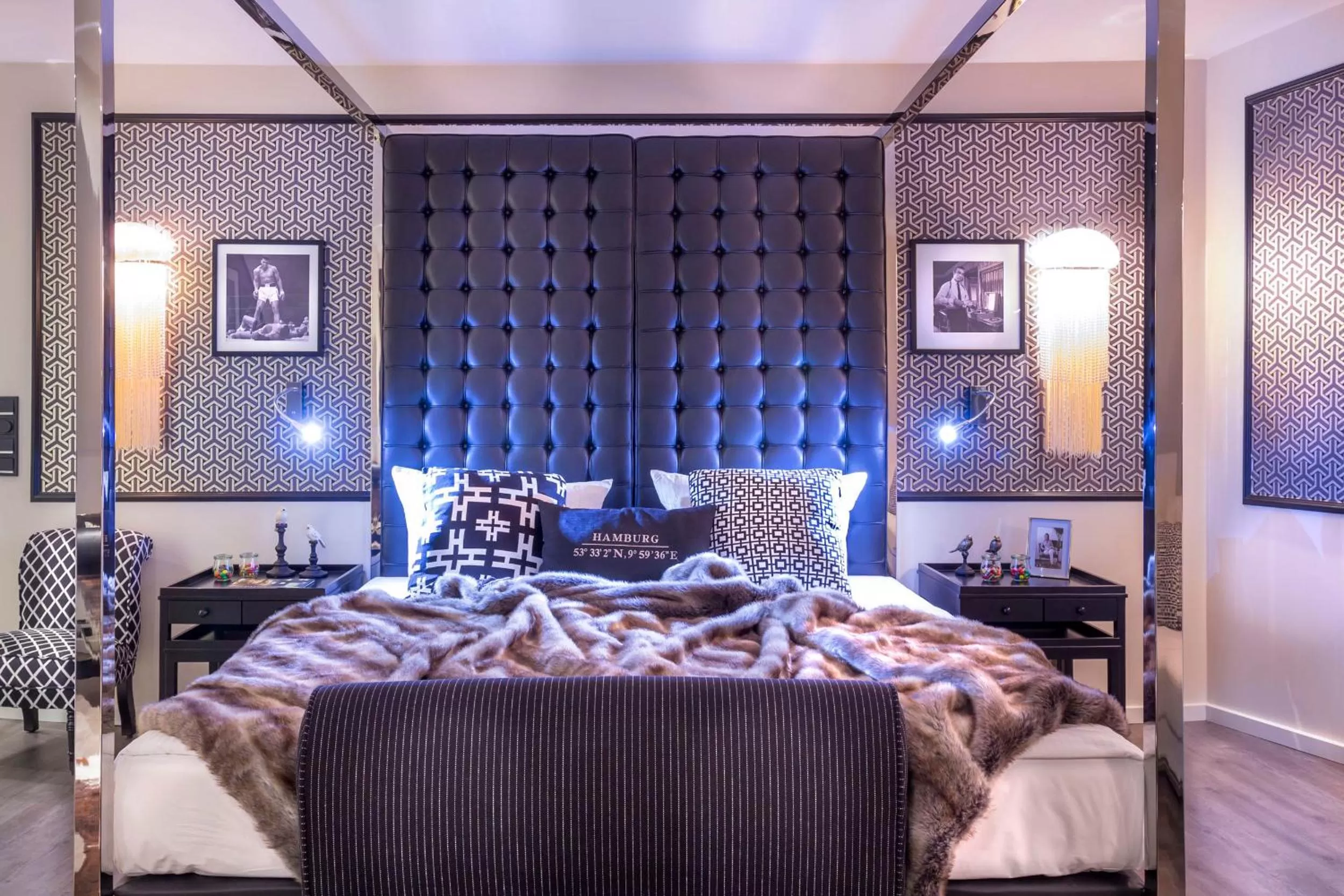 Bed in Boutique Hotel Poppenbütteler Hof