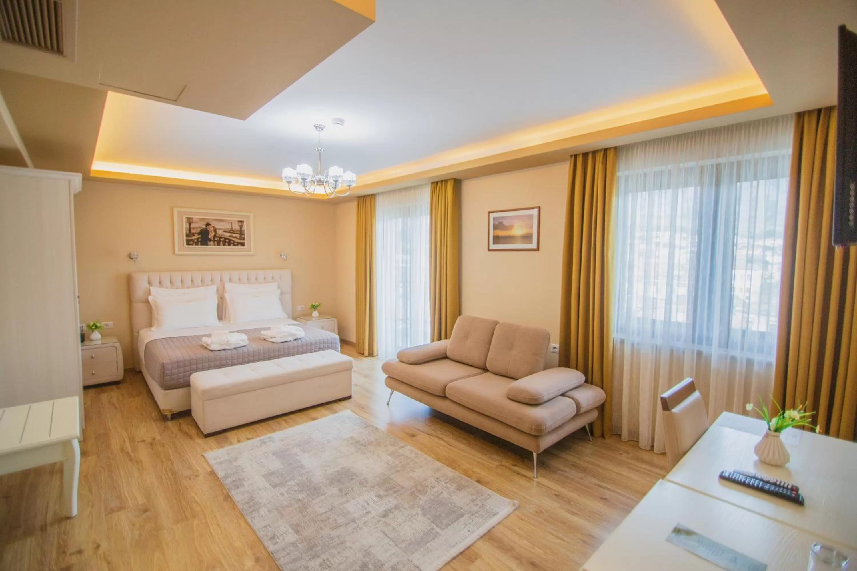 Bed in Christi's Hotel Borova