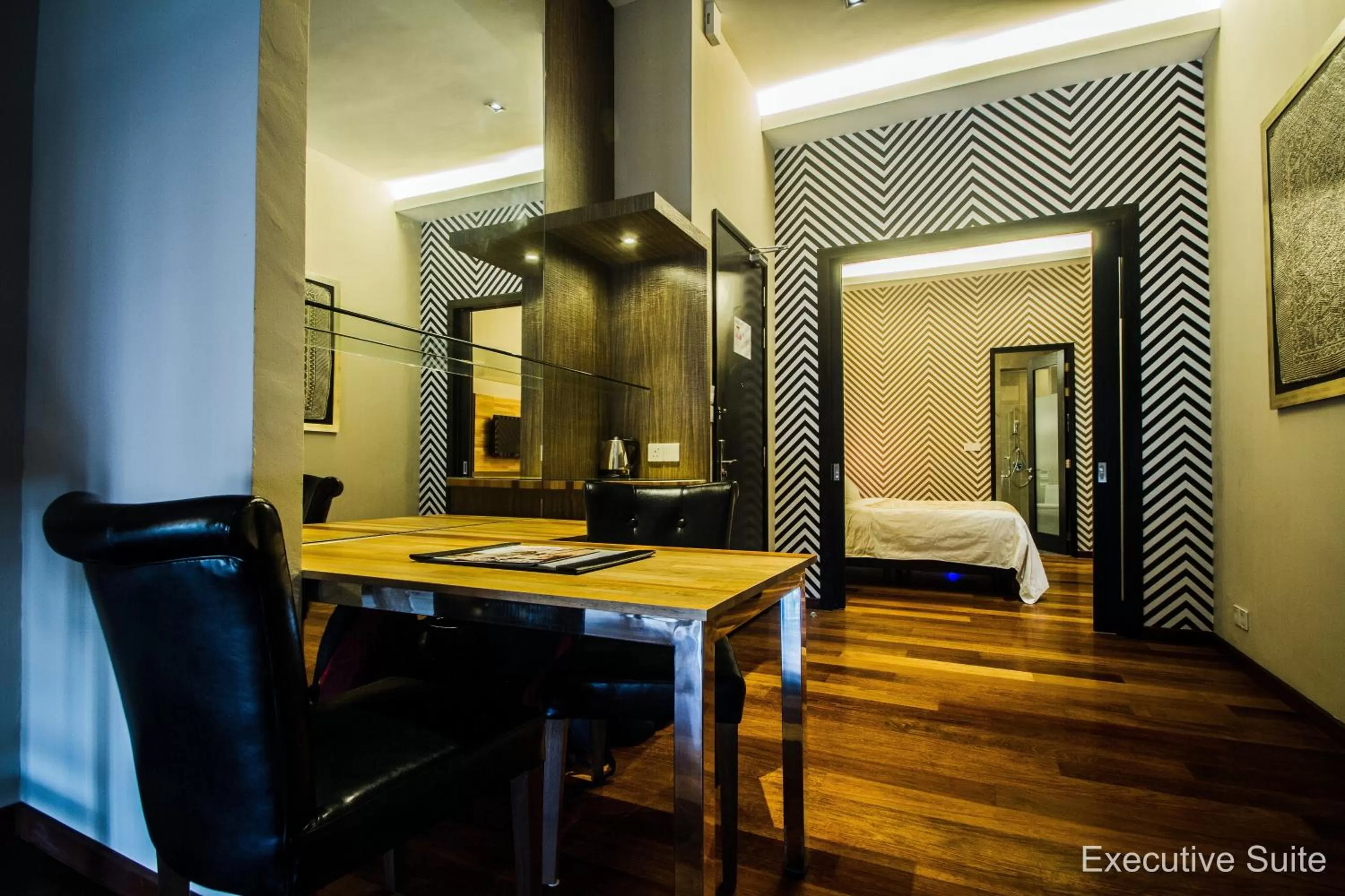 Living room, Bed in The Ranee Boutique Suites