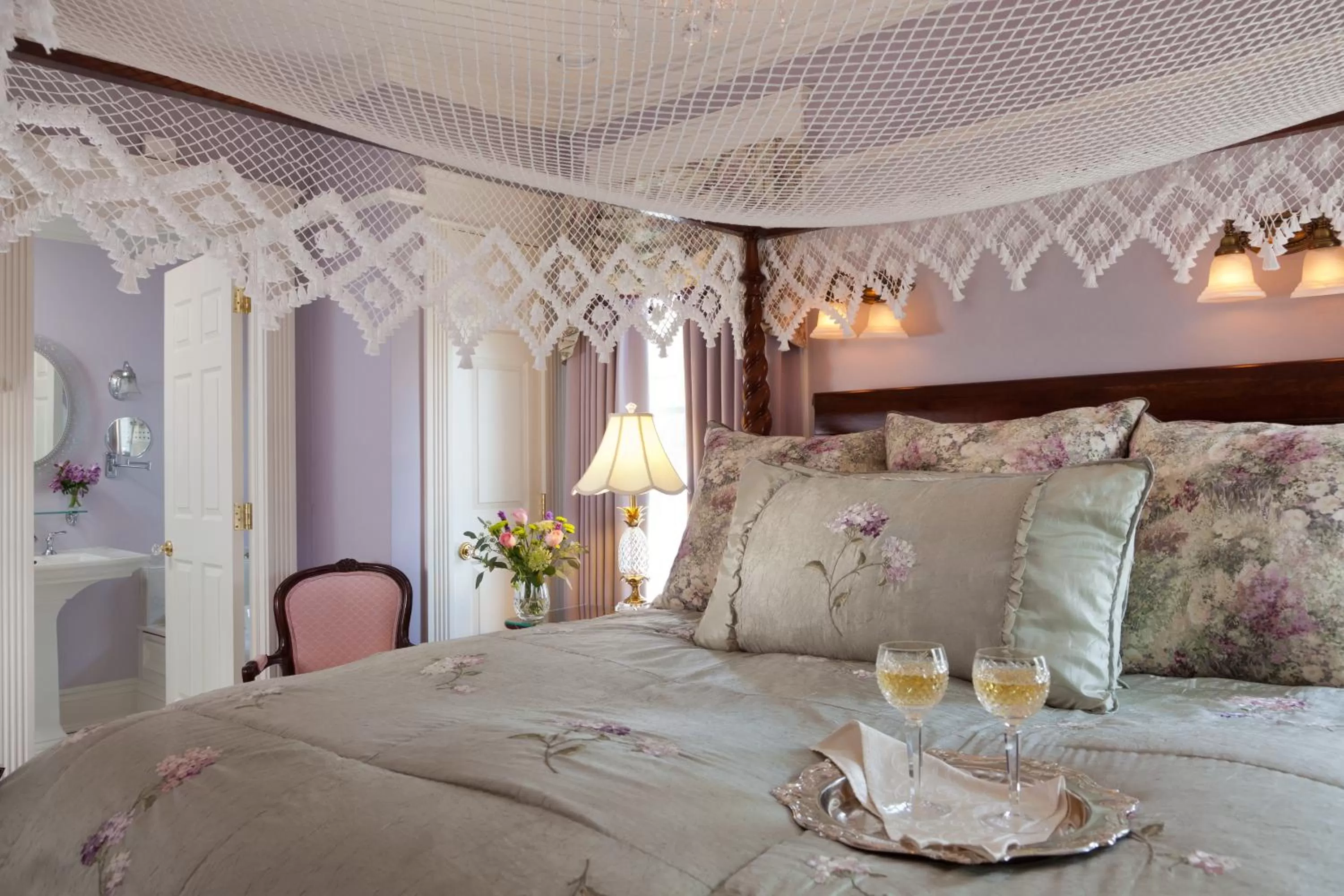 Bedroom, Bed in The Tower Cottage Bed and Breakfast