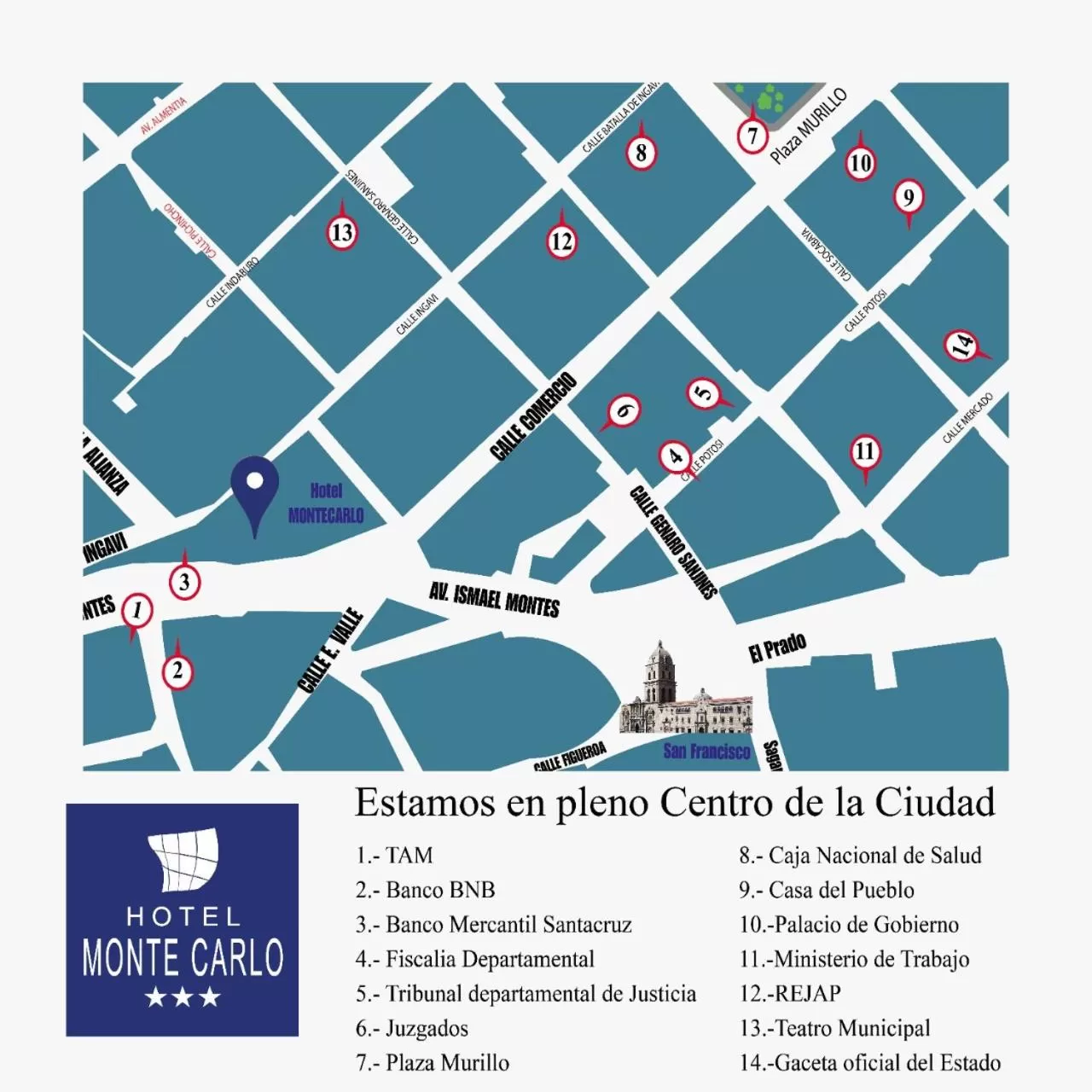 Text overlay in Hotel Monte Carlo