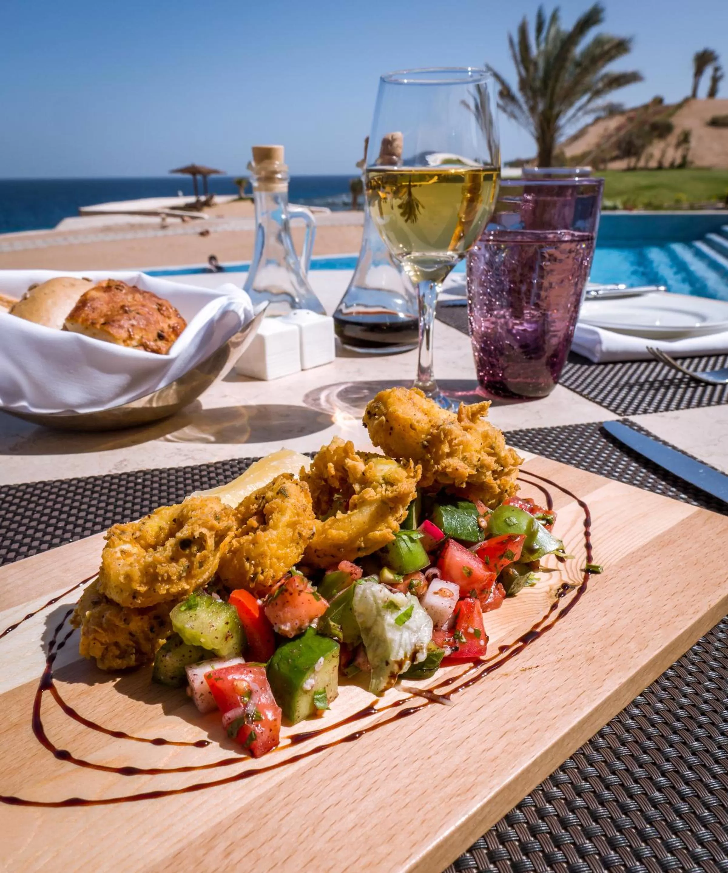 Breakfast in The Oberoi Beach Resort, Sahl Hasheesh