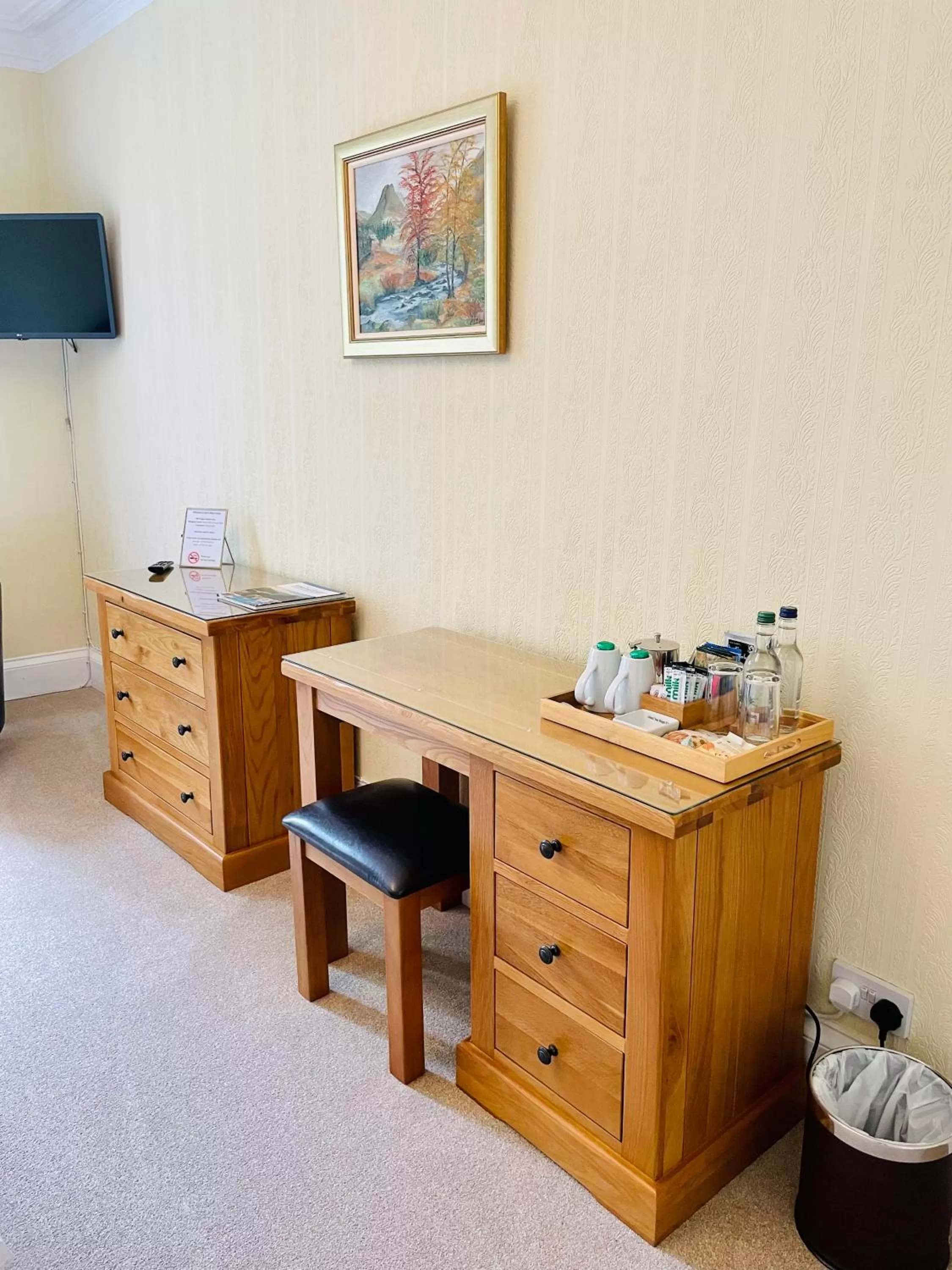 Bedroom in West Plean House