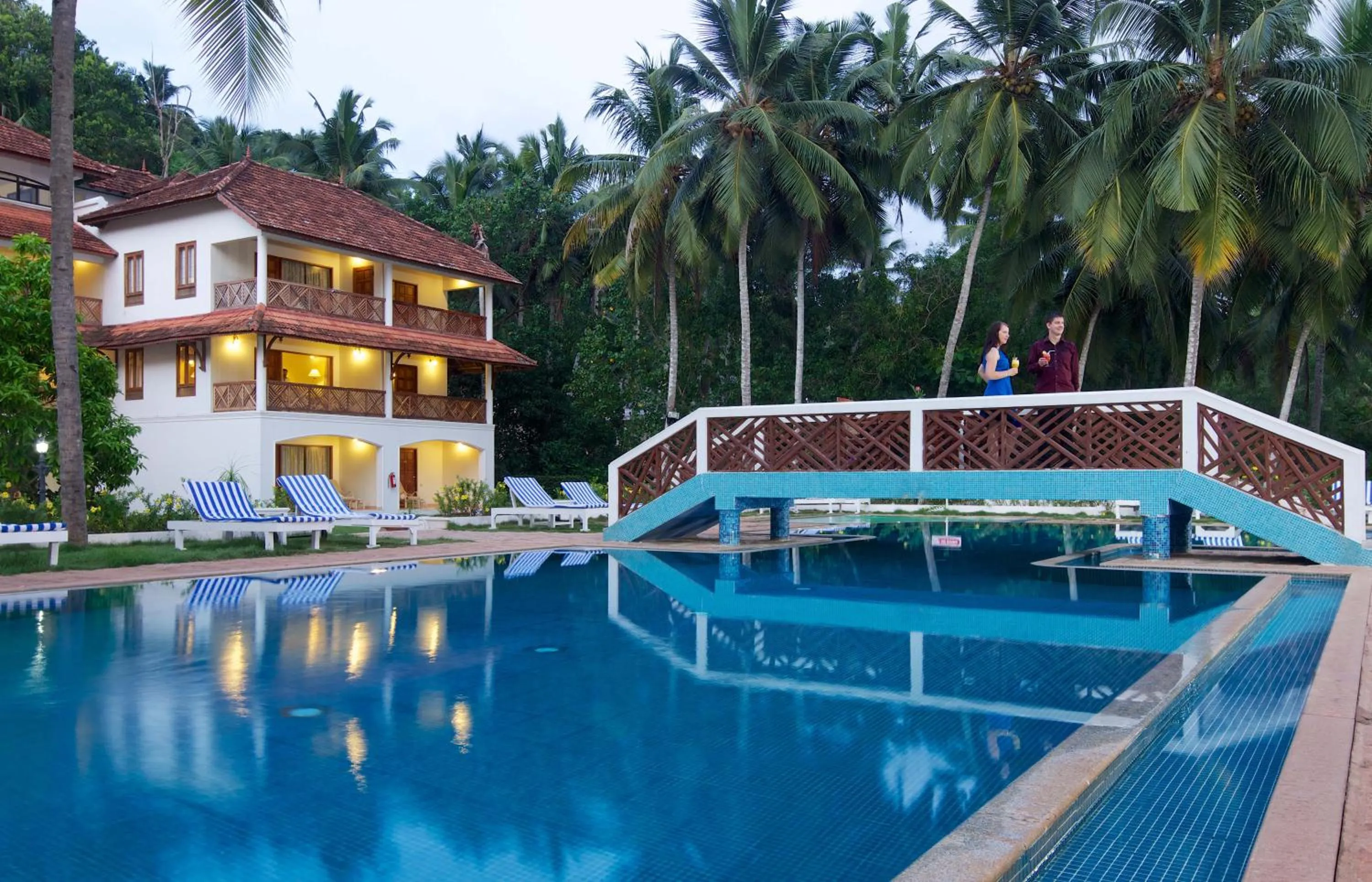Swimming pool in The Travancore Heritage Beach Resort