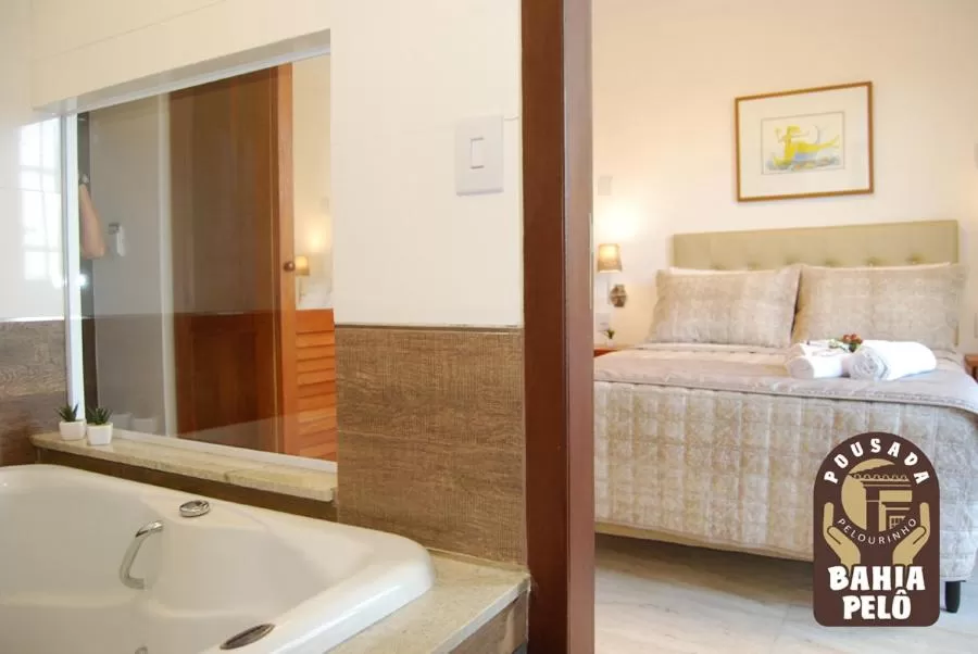 Bed in Pousada Bahia Pelô