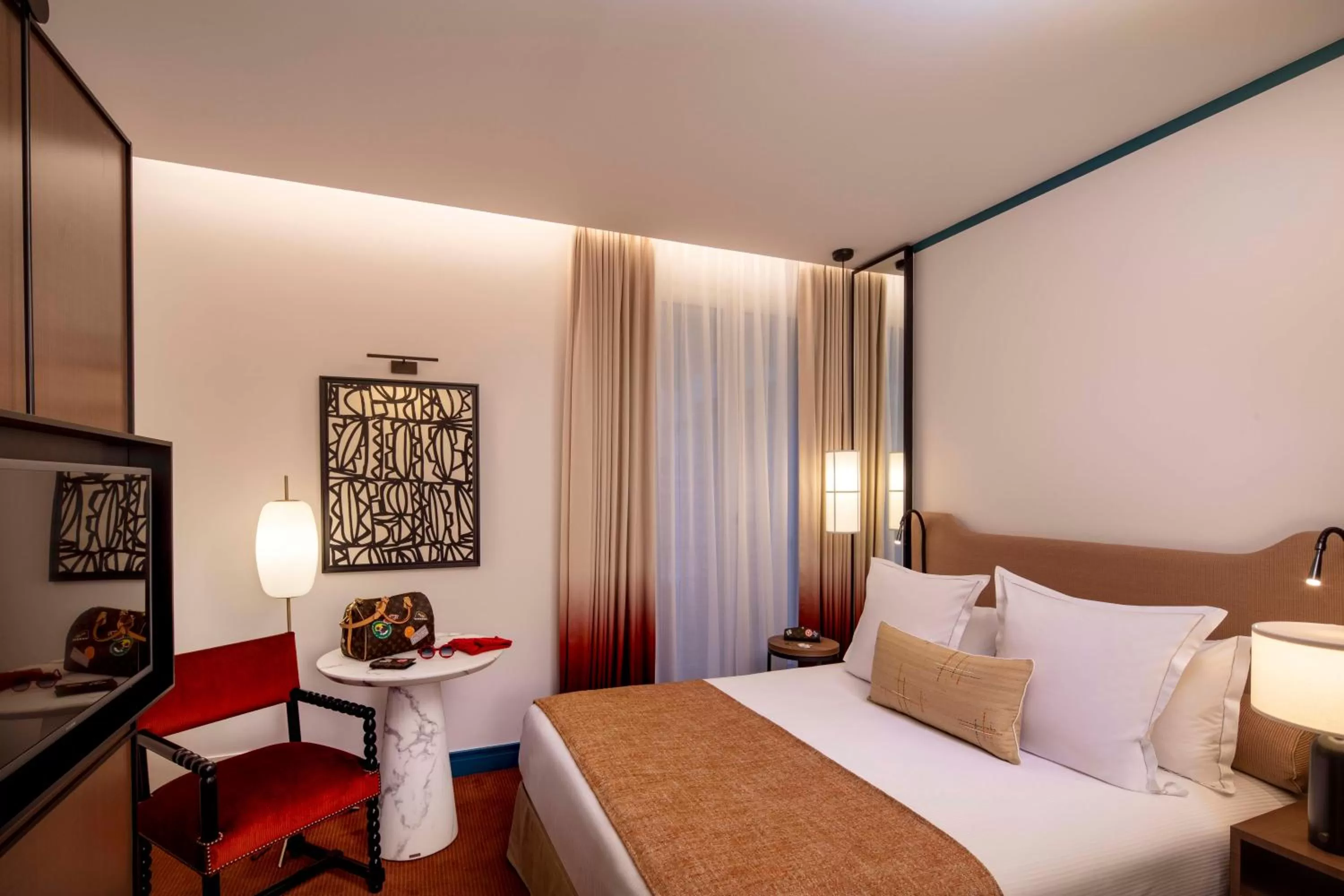 Bedroom, Bed in Hôtel Bel Ami