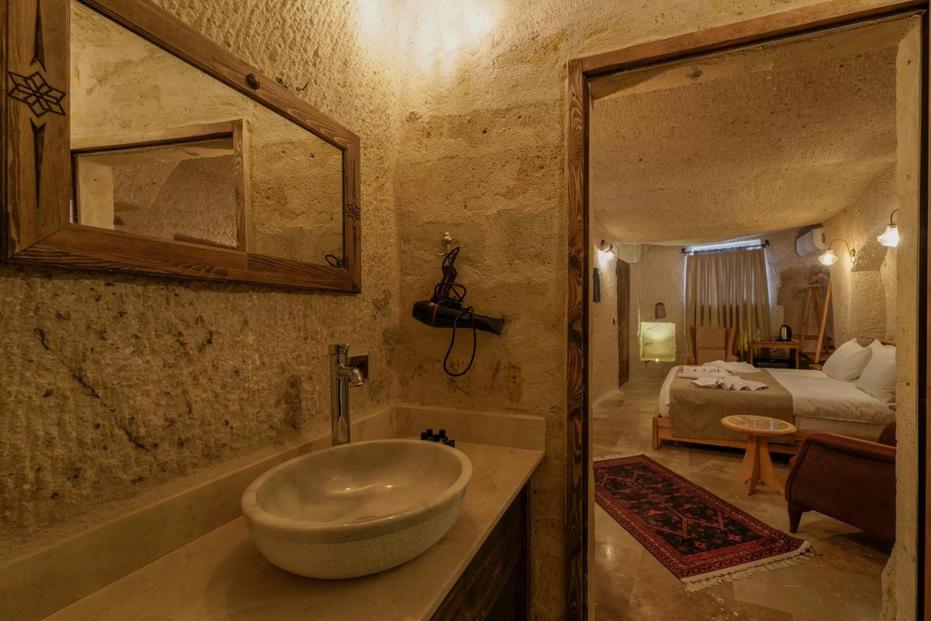 Bathroom, Bed in Göreme Escape Cave