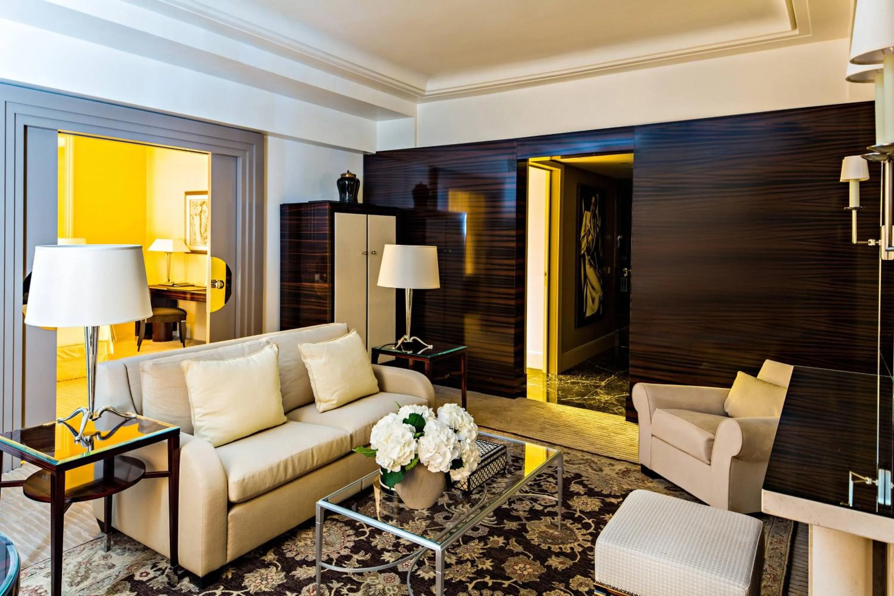 Living room in Prince de Galles, a Luxury Collection hotel, Paris