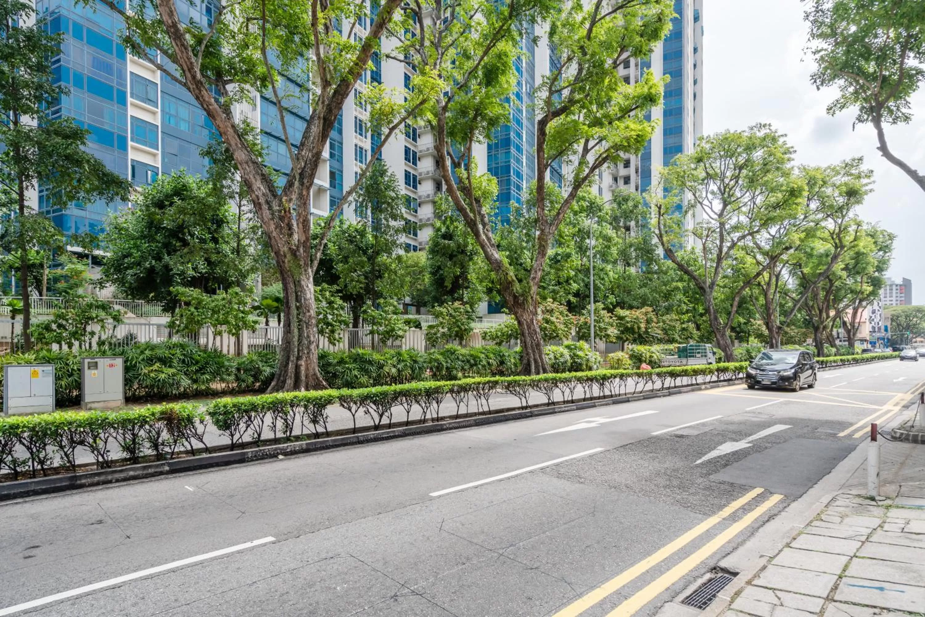 Quiet street view in Tai Hoe Hotel