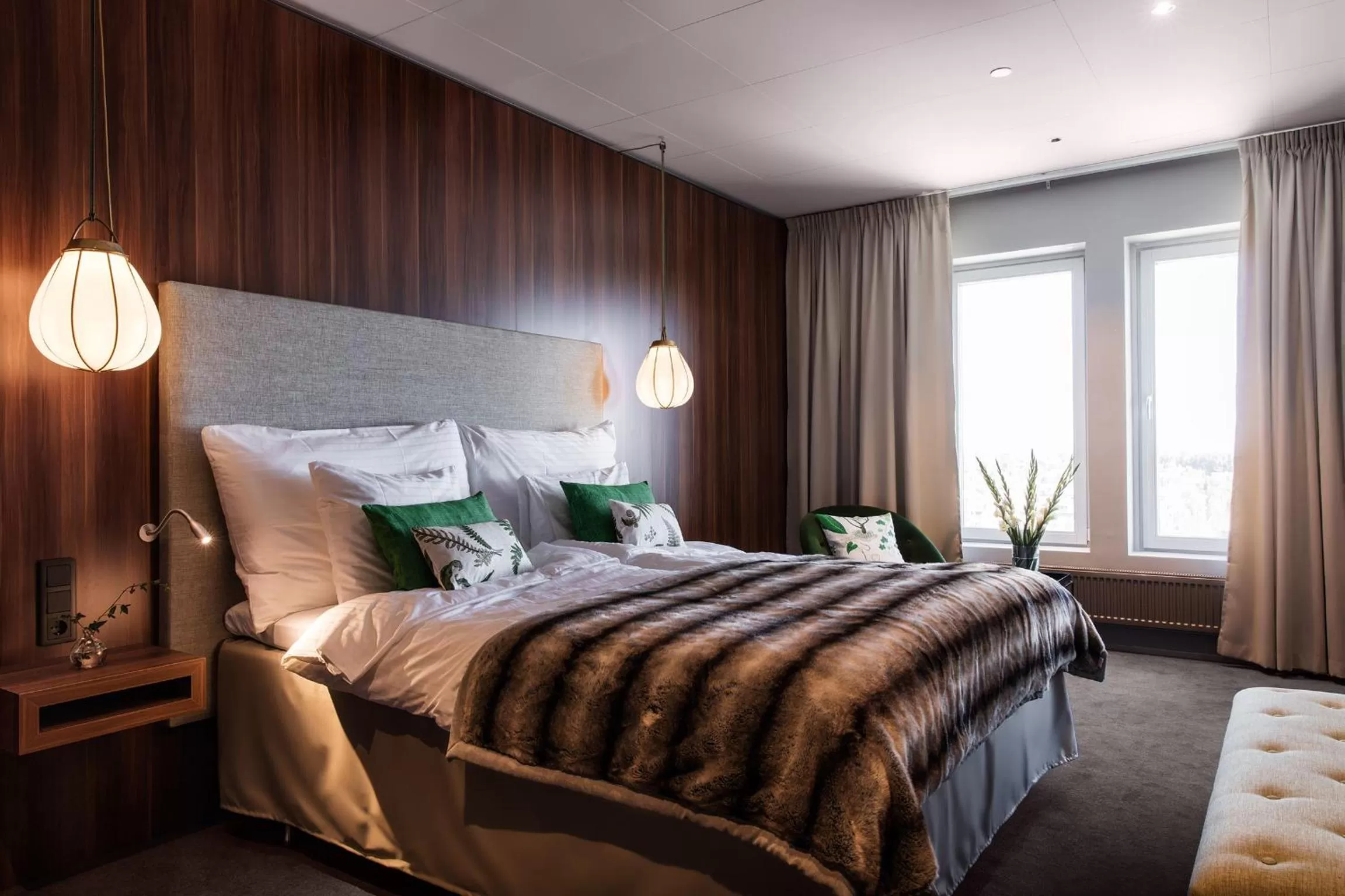 Bed in KUST Hotell & SPA