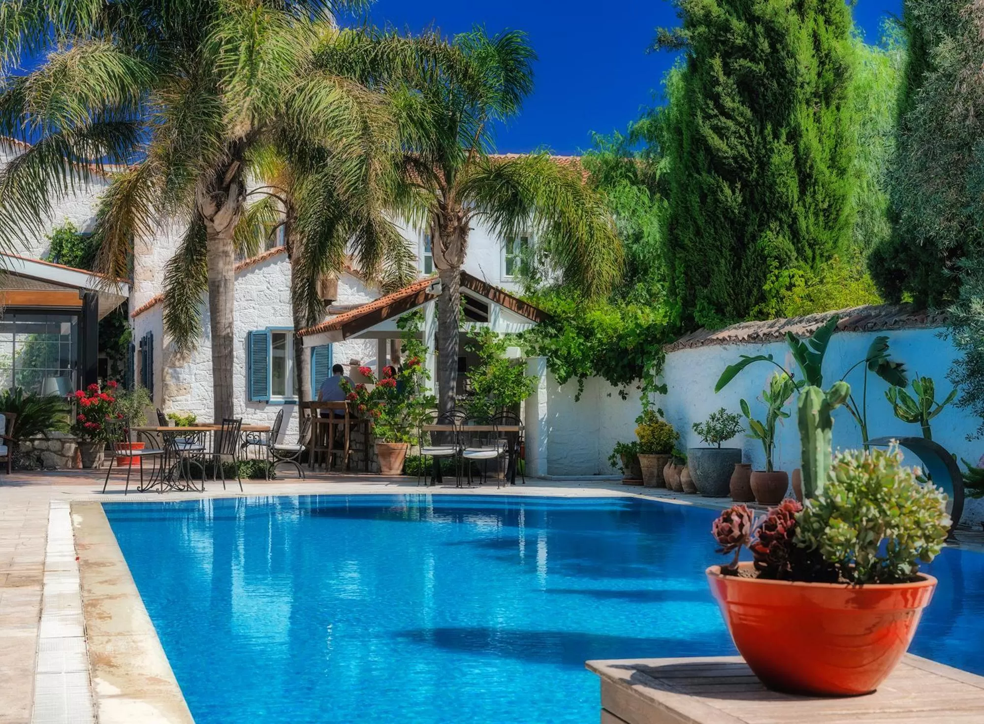 Pool view in Beyevi Alaçatı