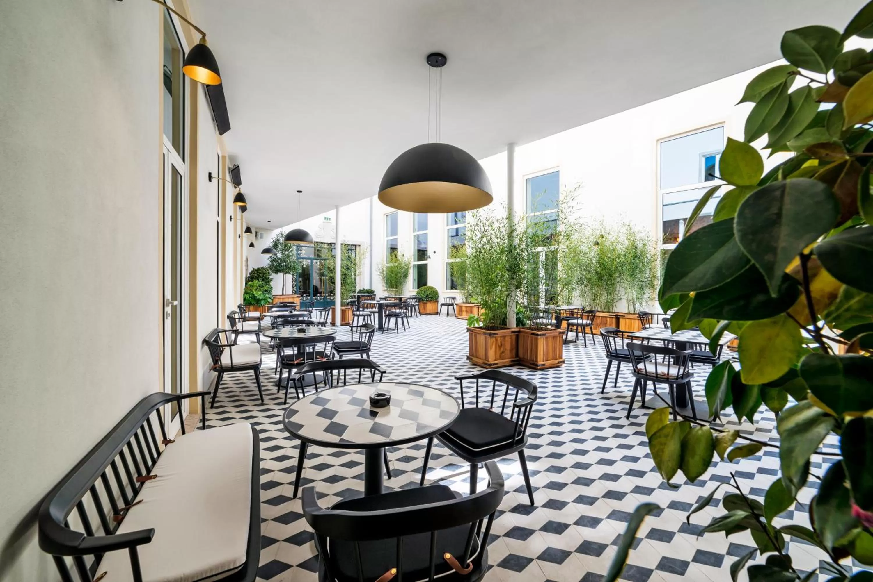 Patio in Hospes Infante Sagres Porto - Small Luxury Hotels Of The World