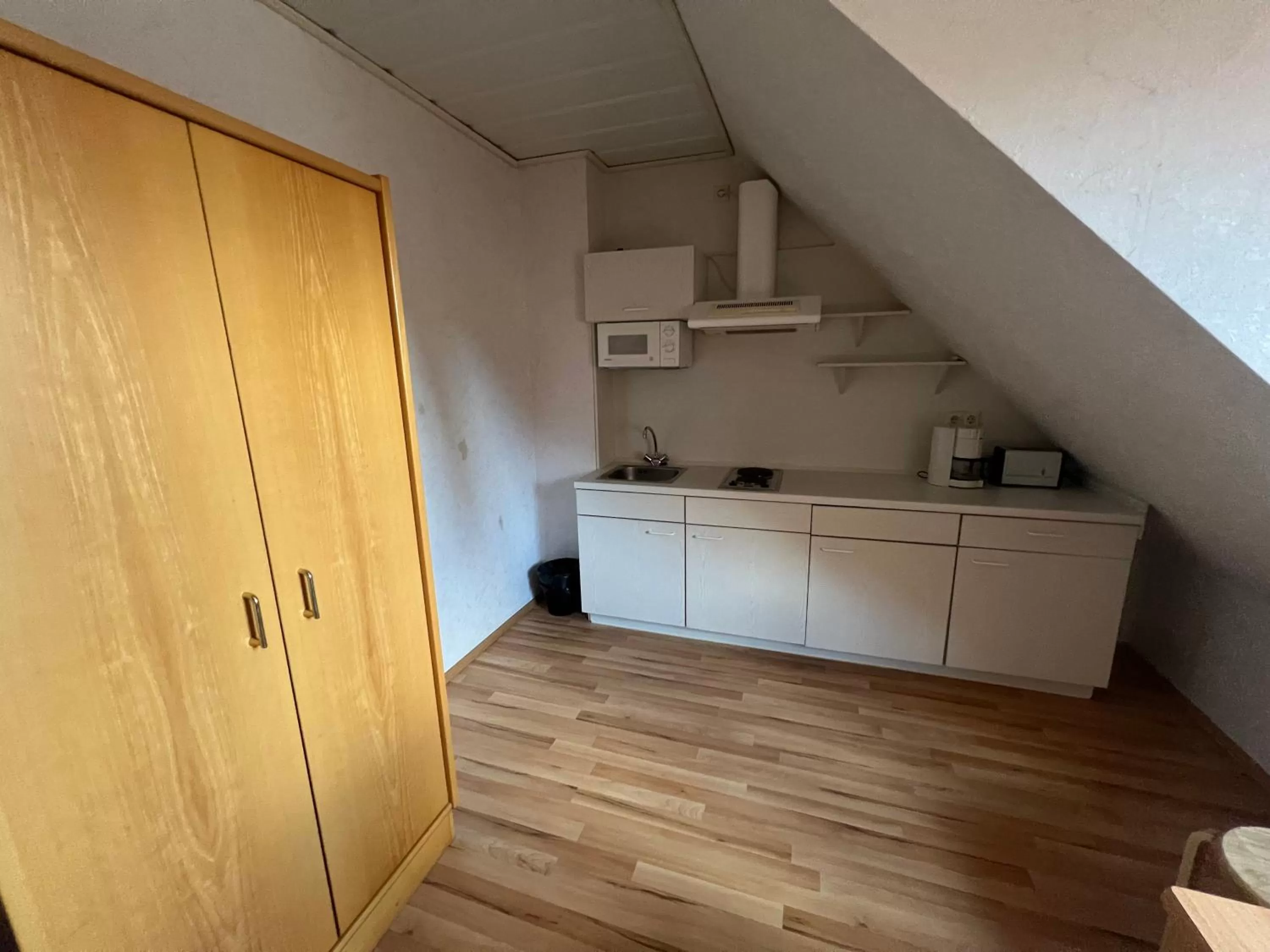 Kitchen or kitchenette in Hotel Rehkitz