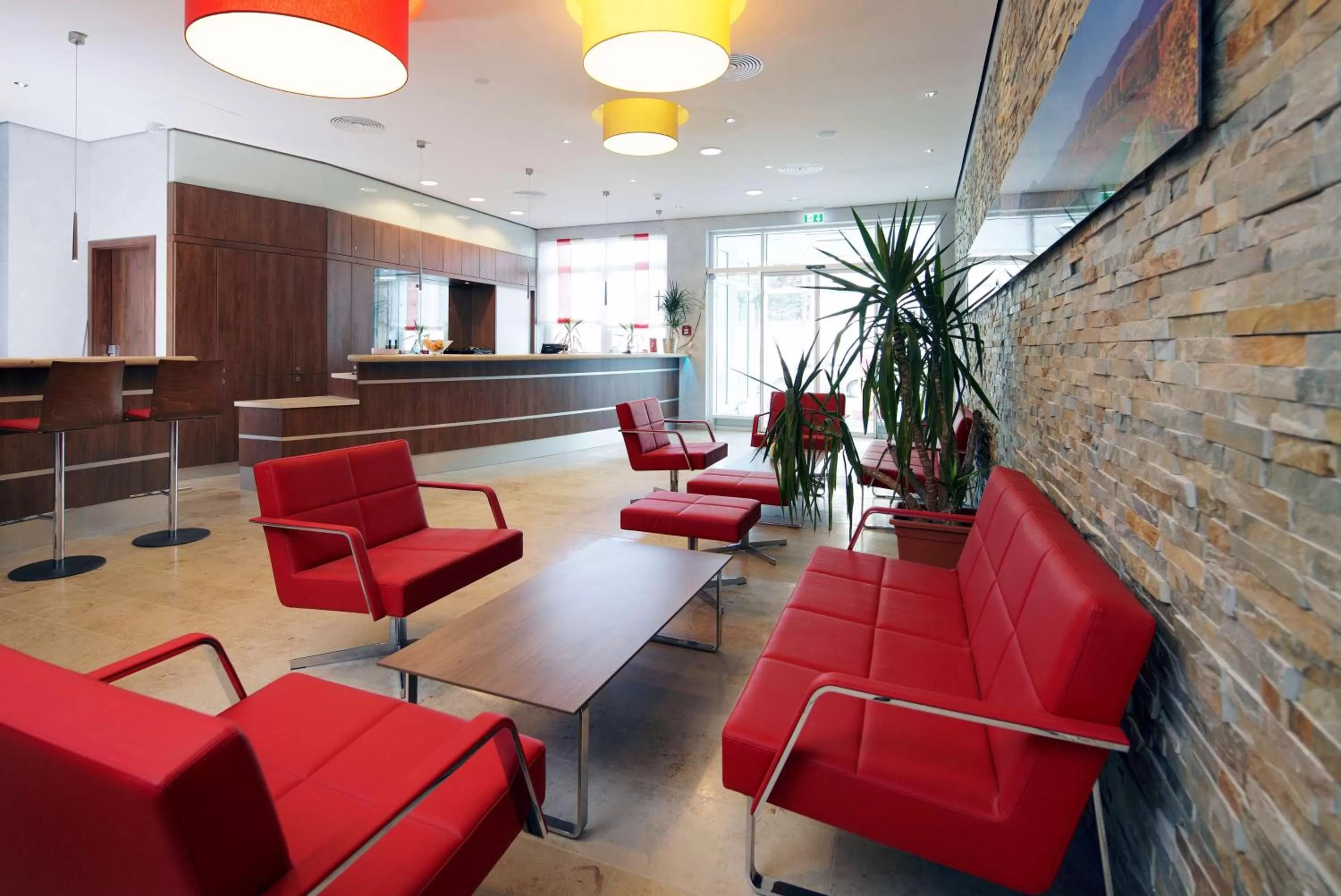 Lobby or reception in Hotel Löwengarten