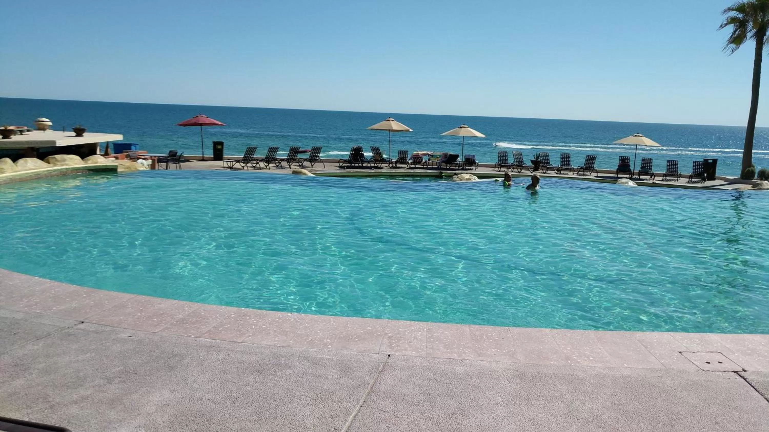 Pool view in Sonoran Sea 310-W - Modern 1 bedroom