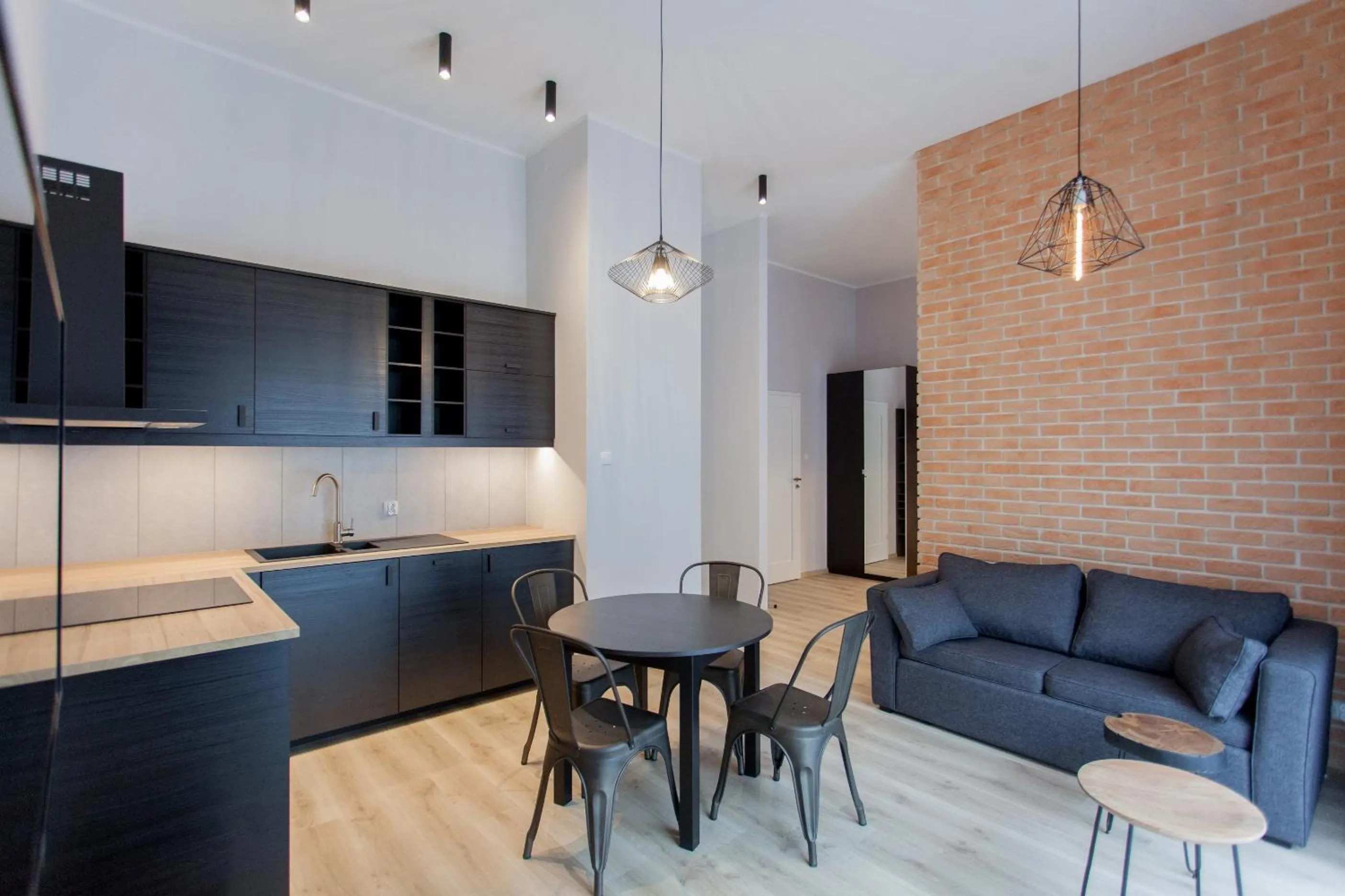 Kitchen or kitchenette in GRANO APARTMENTS Gdańsk Motława SPA & Wellness