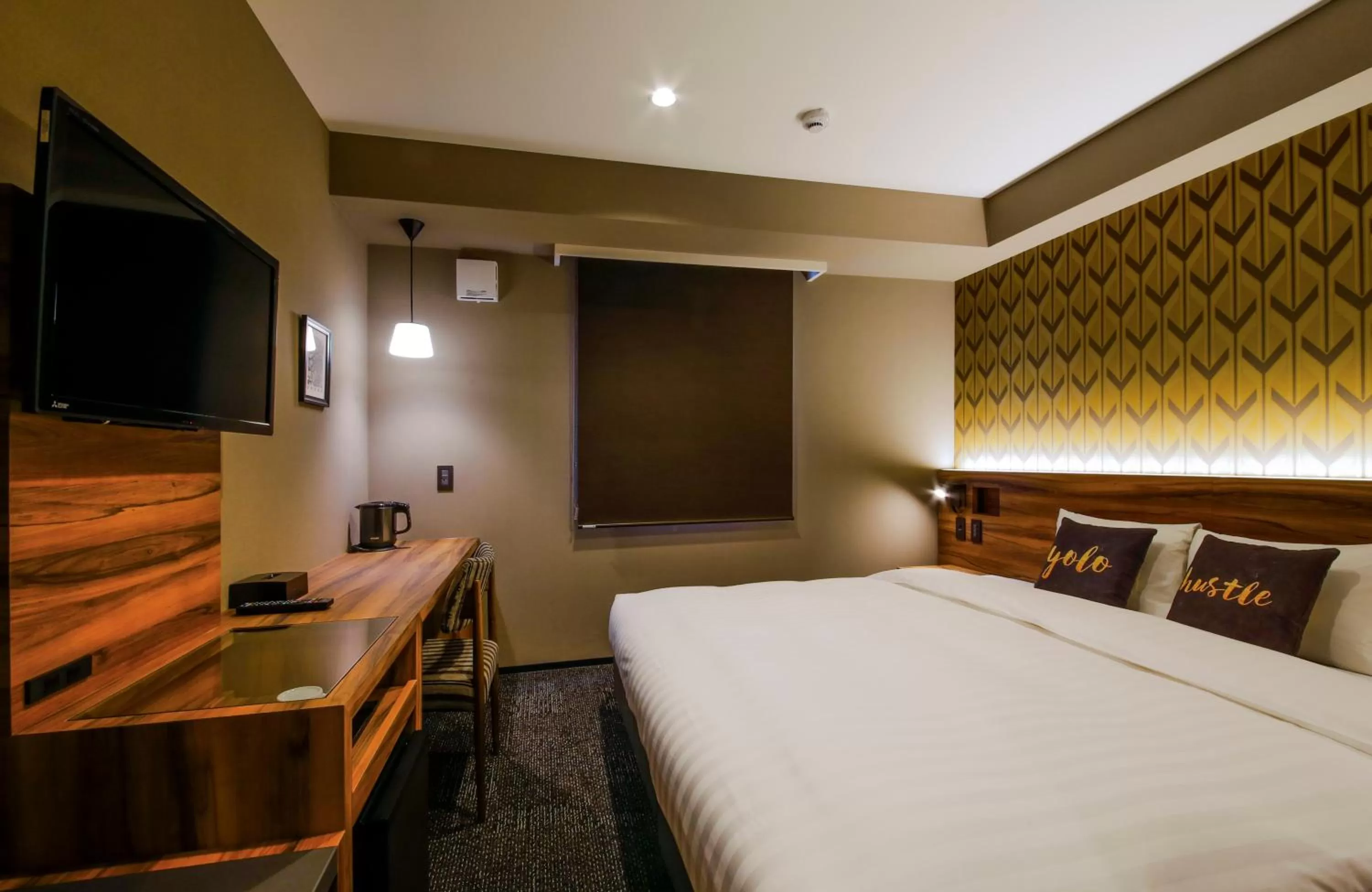 Photo of the whole room, Bed in Hotel Code Shinsaibashi