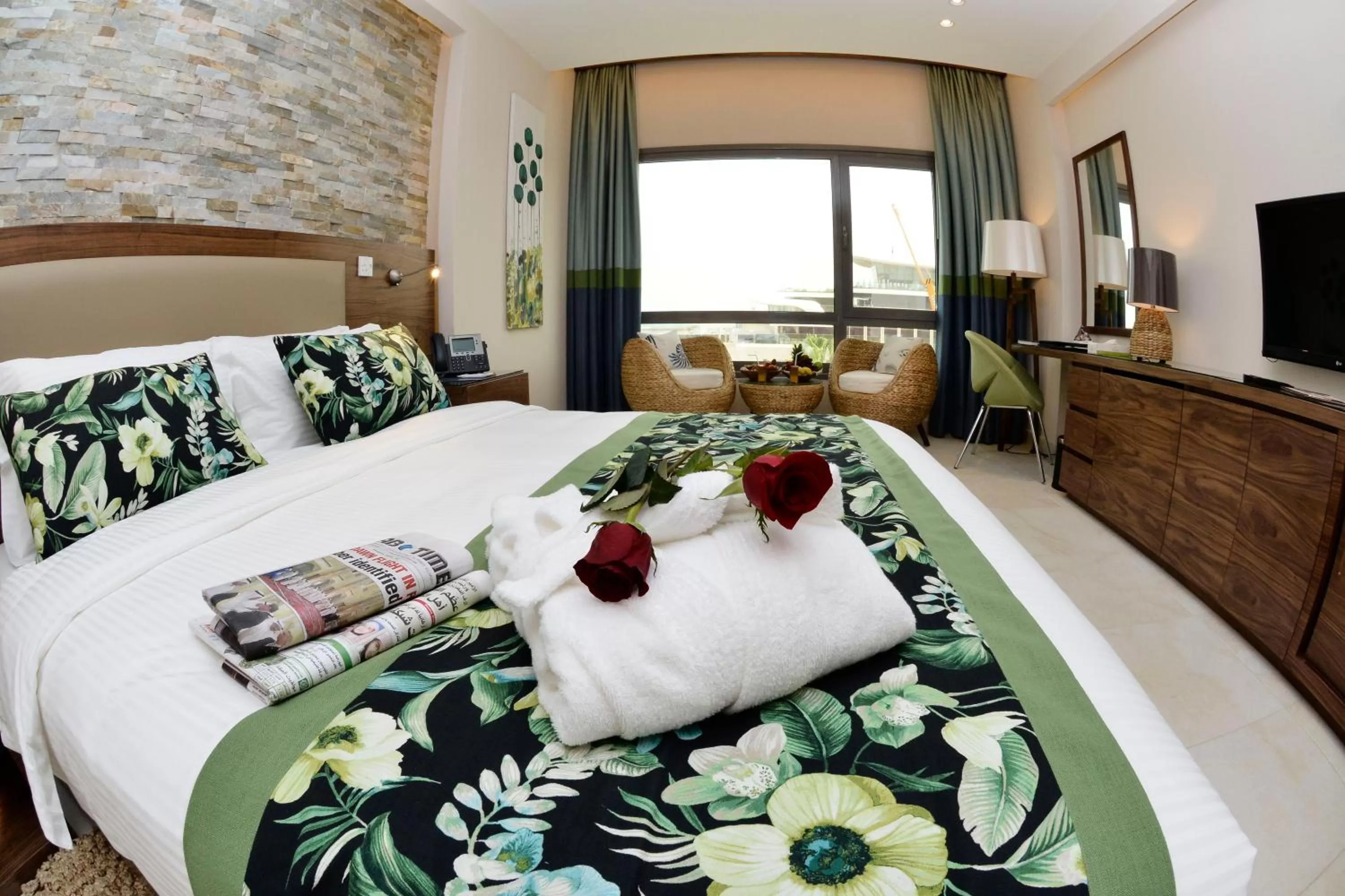 Bed in The Palms Beach Hotel & Spa