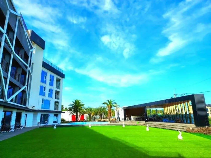 Inner courtyard view in Gladsheim Hotel