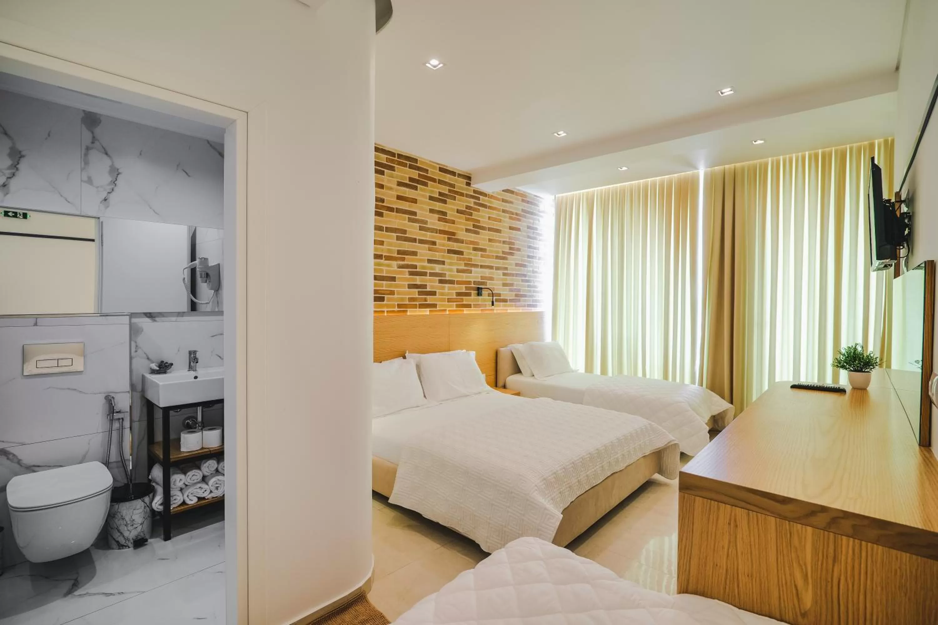 Bed in Hotel Piccolino