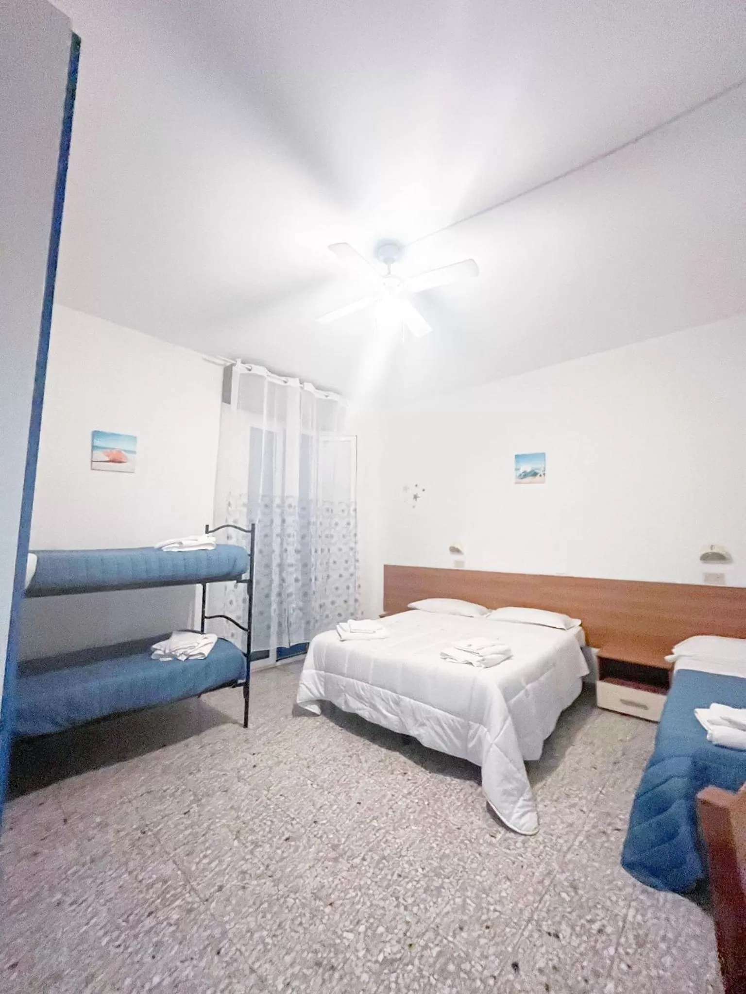 Bed in Hotel villa del bagnino