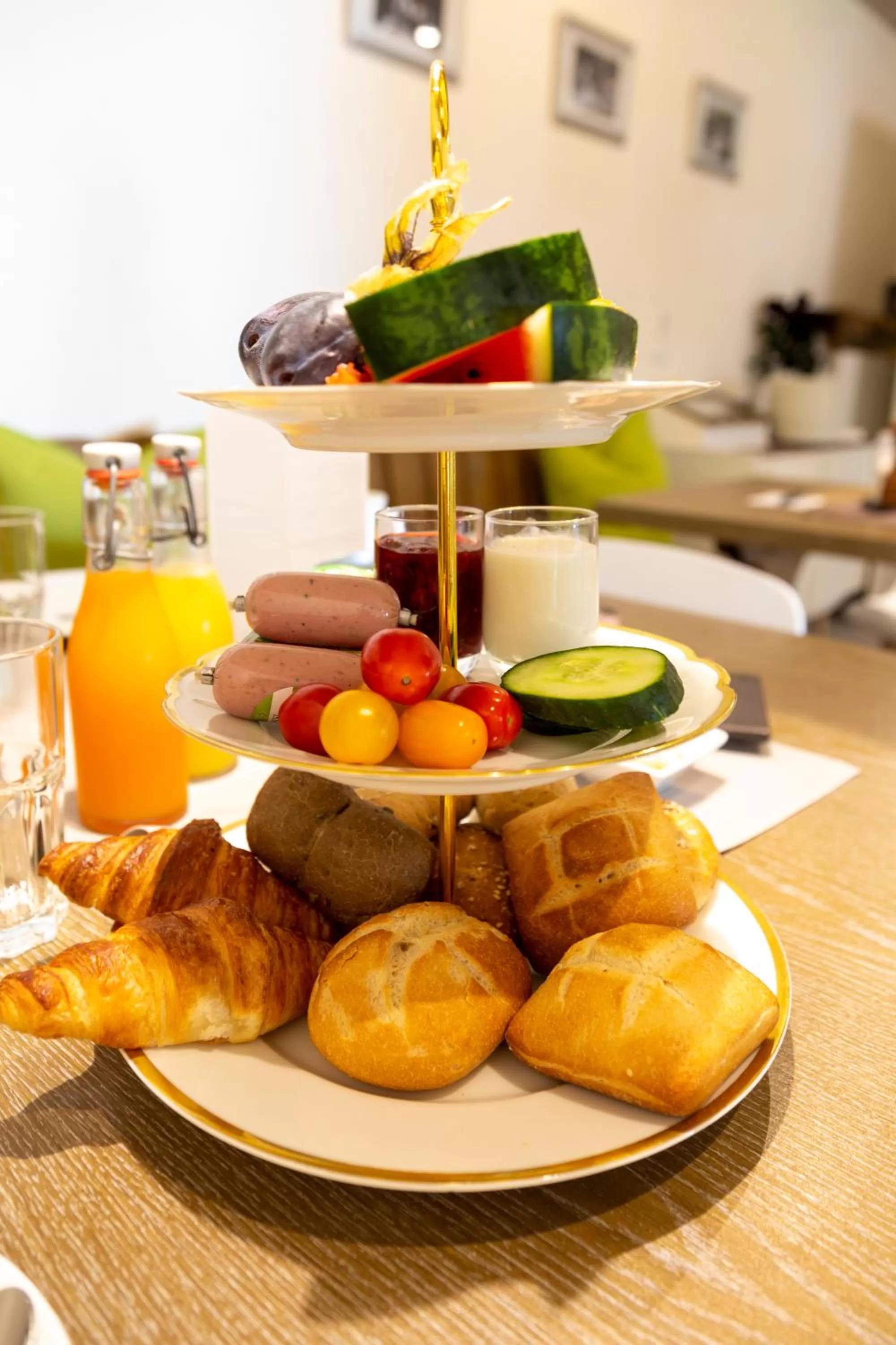 Breakfast in Hotel Restaurant Brigitte