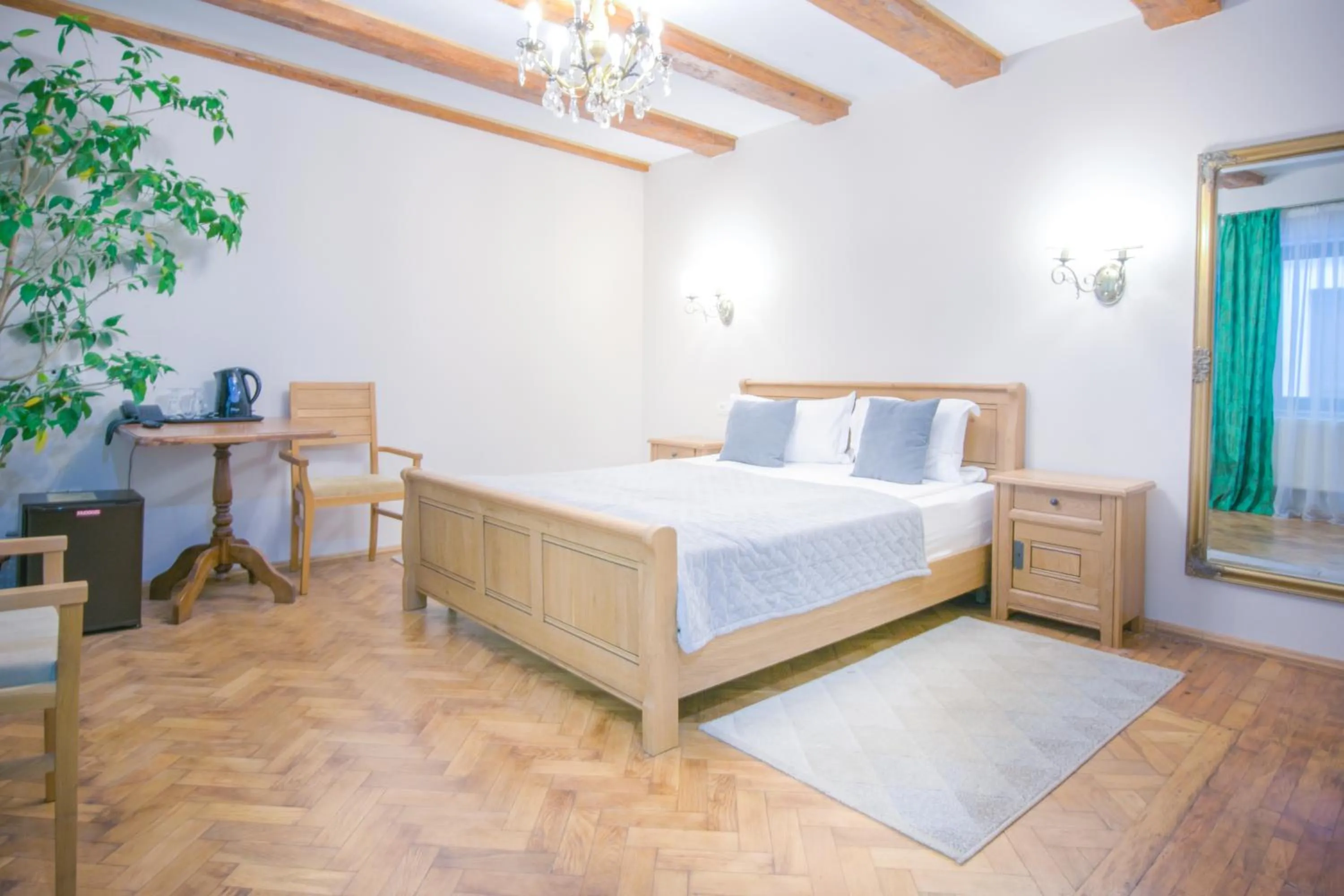 Bedroom, Bed in Safrano Palace