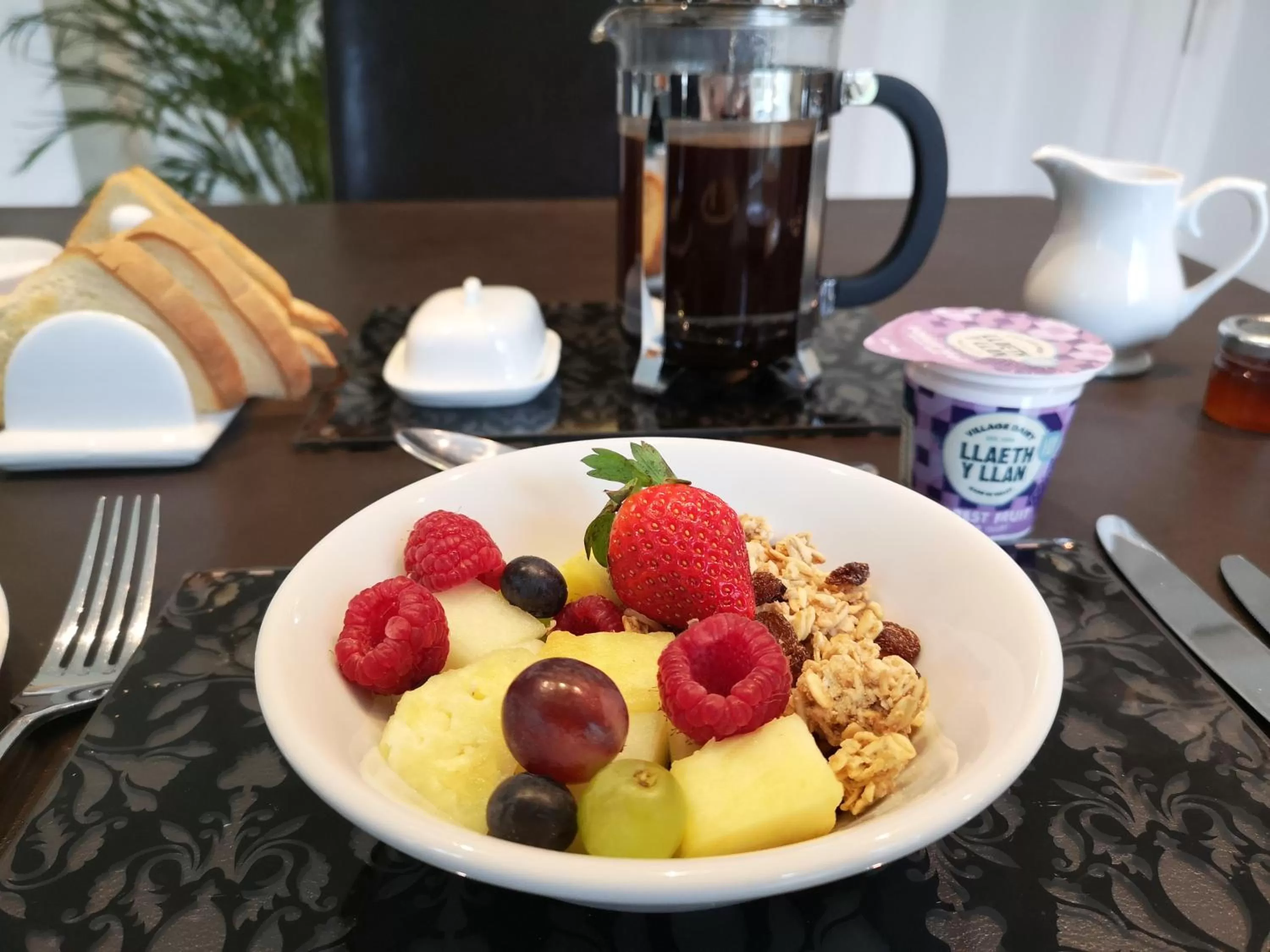 Food close-up in Glangwili Mansion - Luxury 5 star Bed & Breakfast