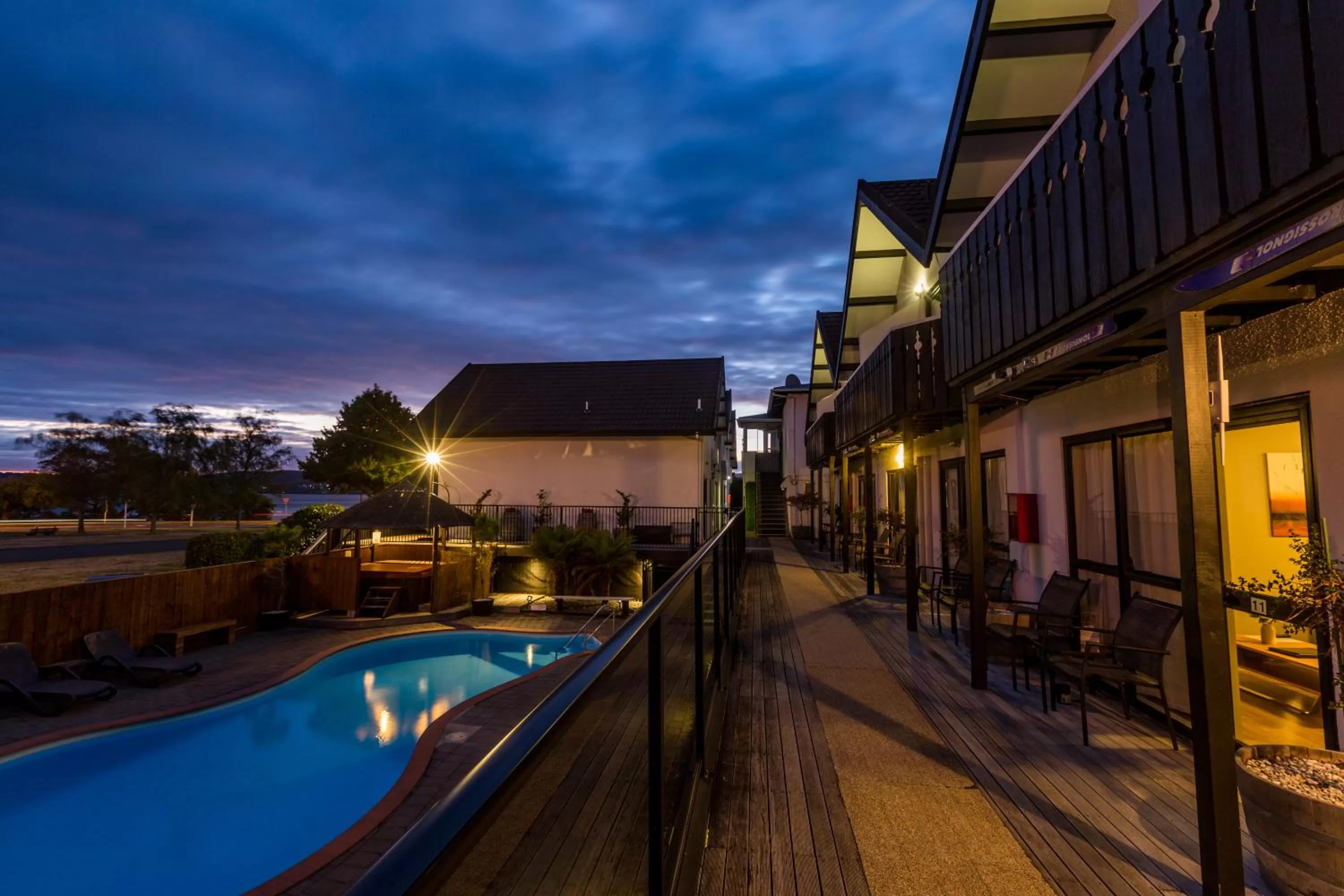 Property building in Le Chalet Suisse Motel Taupo