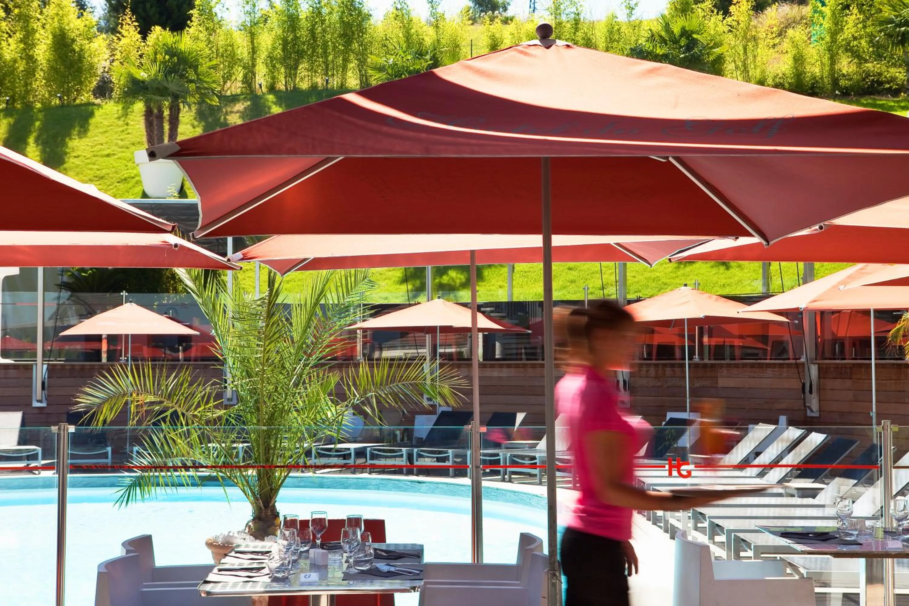 Pool view in Hotel Du Golf