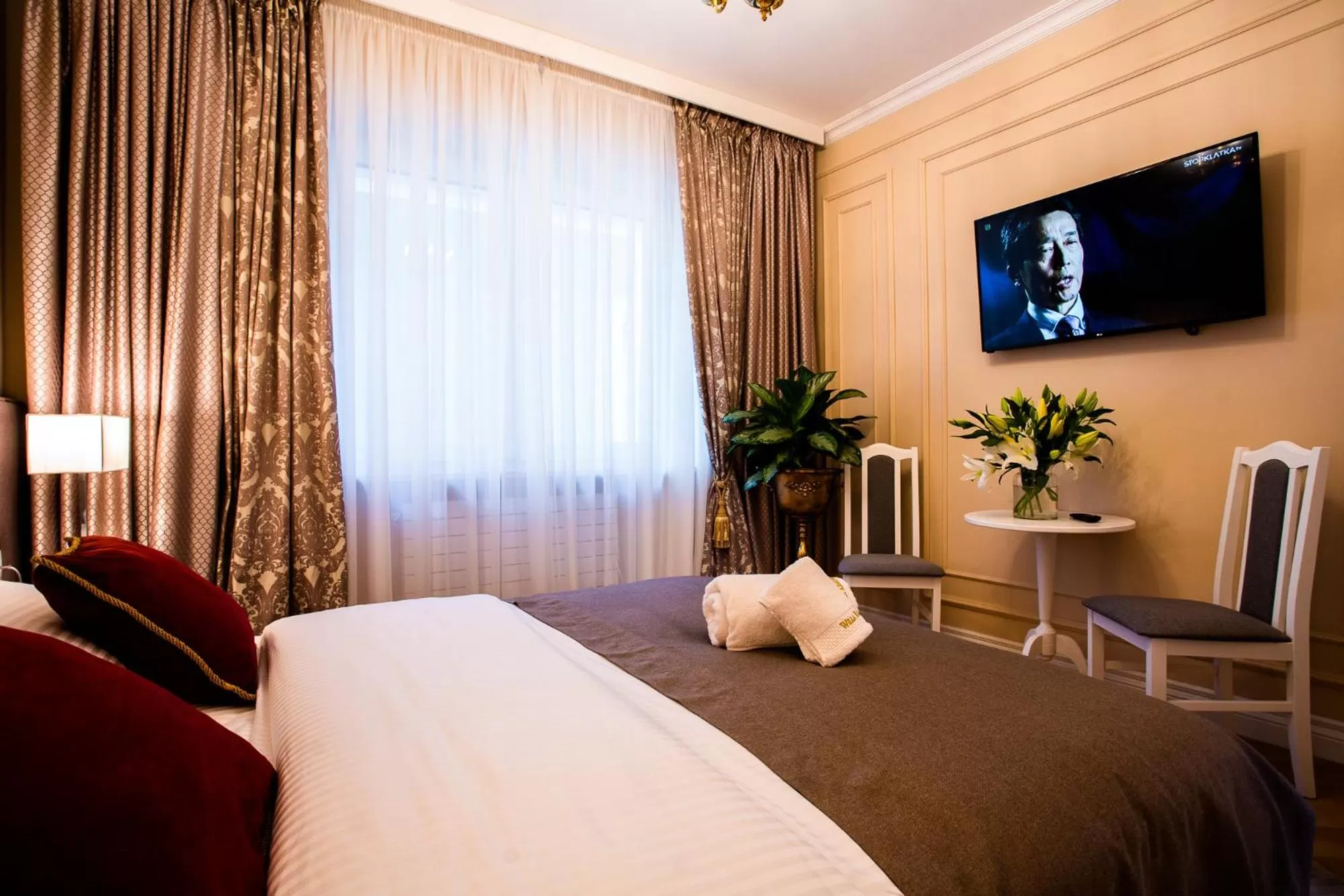 Bedroom, Bed in Willa Krakowska