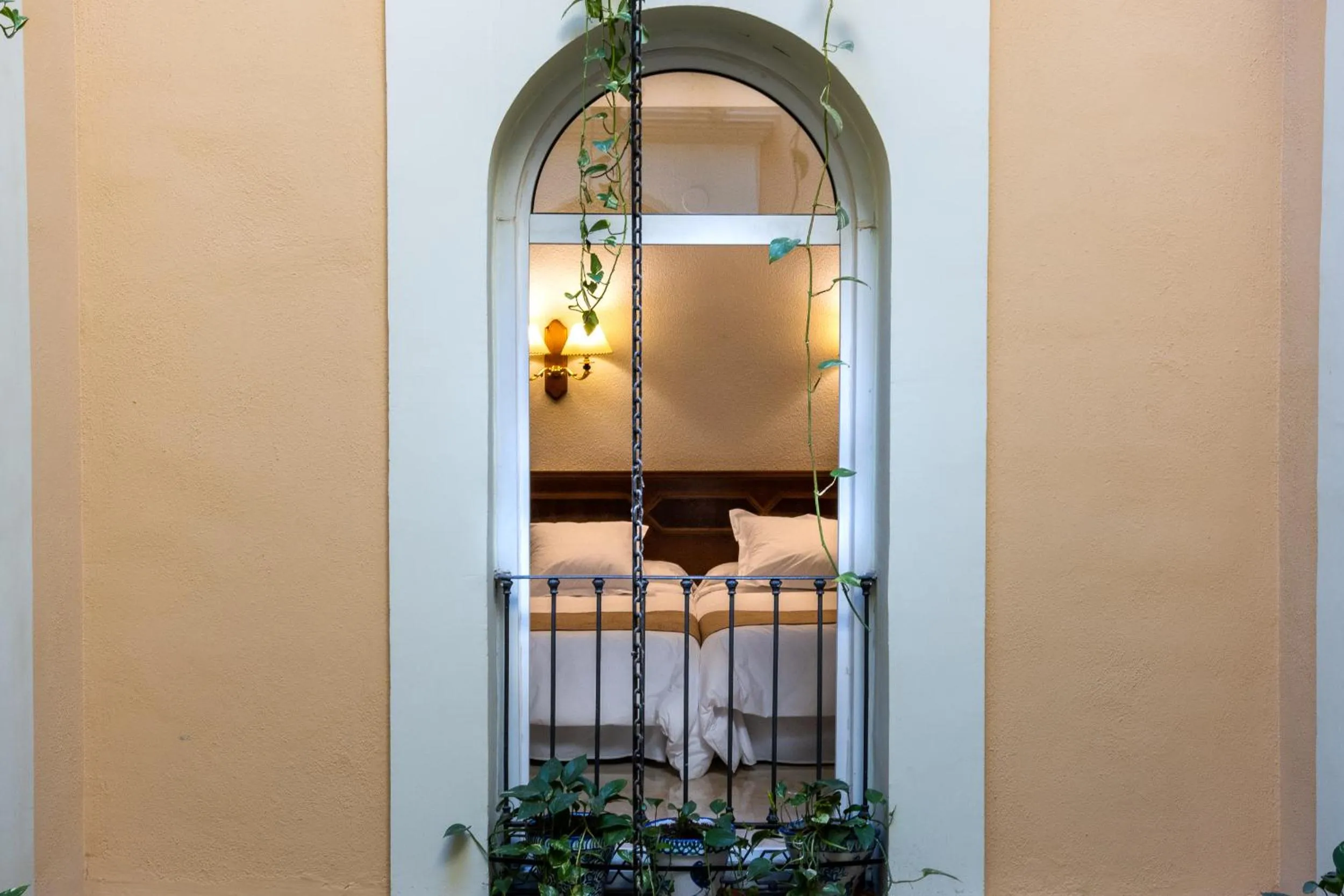 Bed in Hotel Reina Cristina