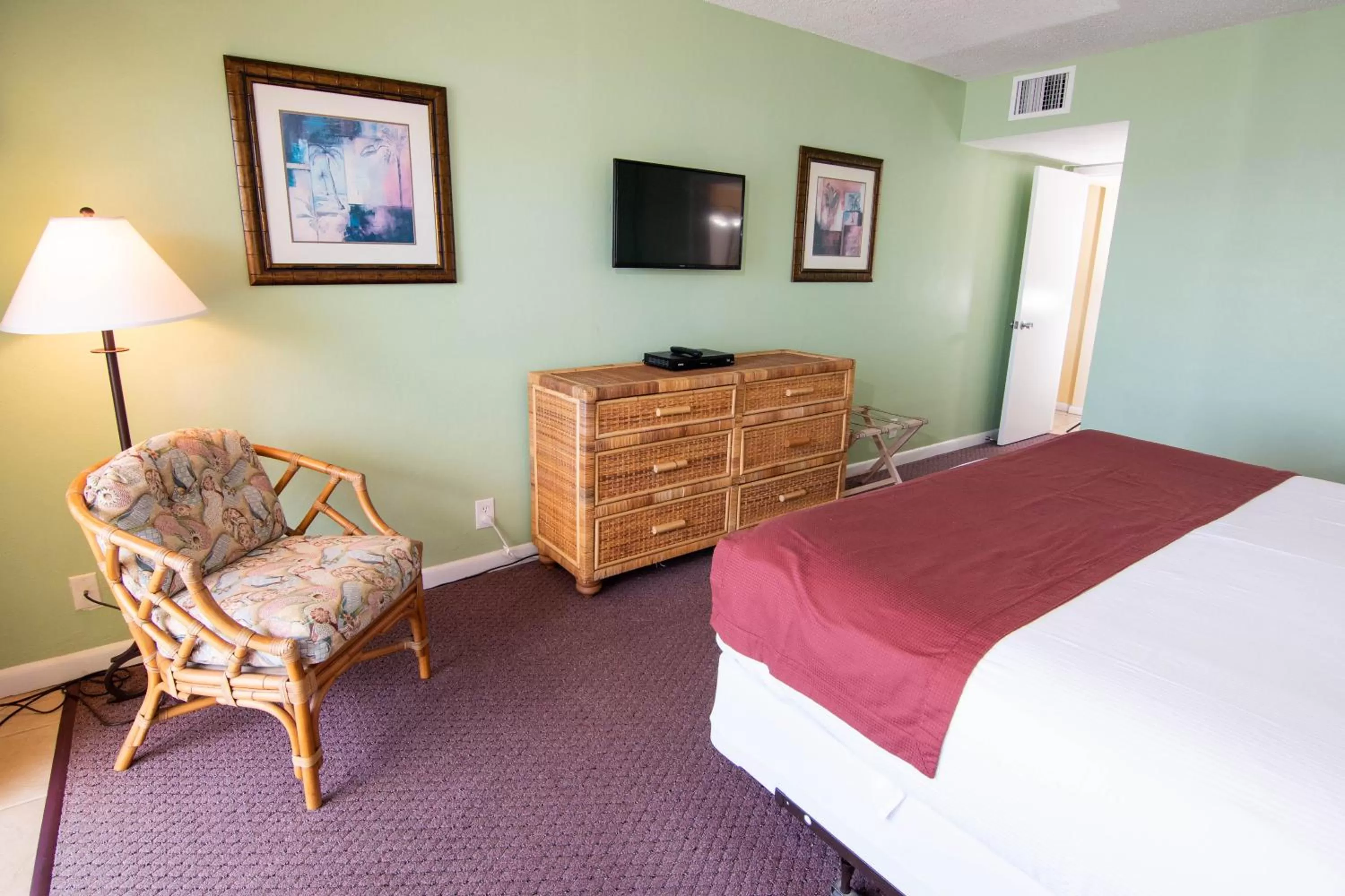 TV/Entertainment Center in Palm Beach Waterfront Condos - Full Kitchens!