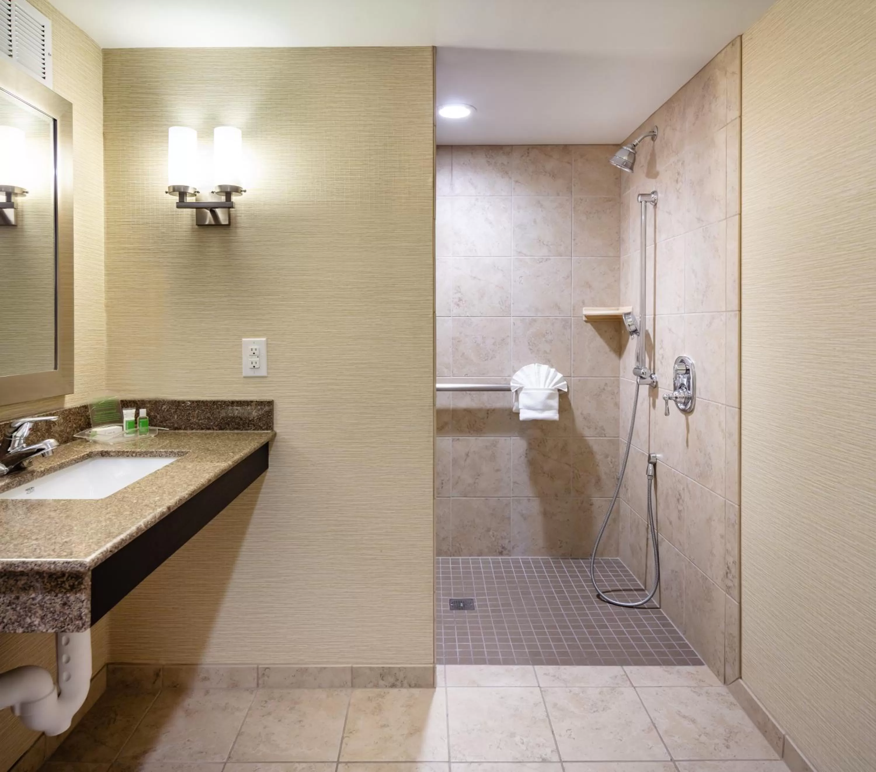 Shower in Holiday Inn Wichita East I-35 by IHG