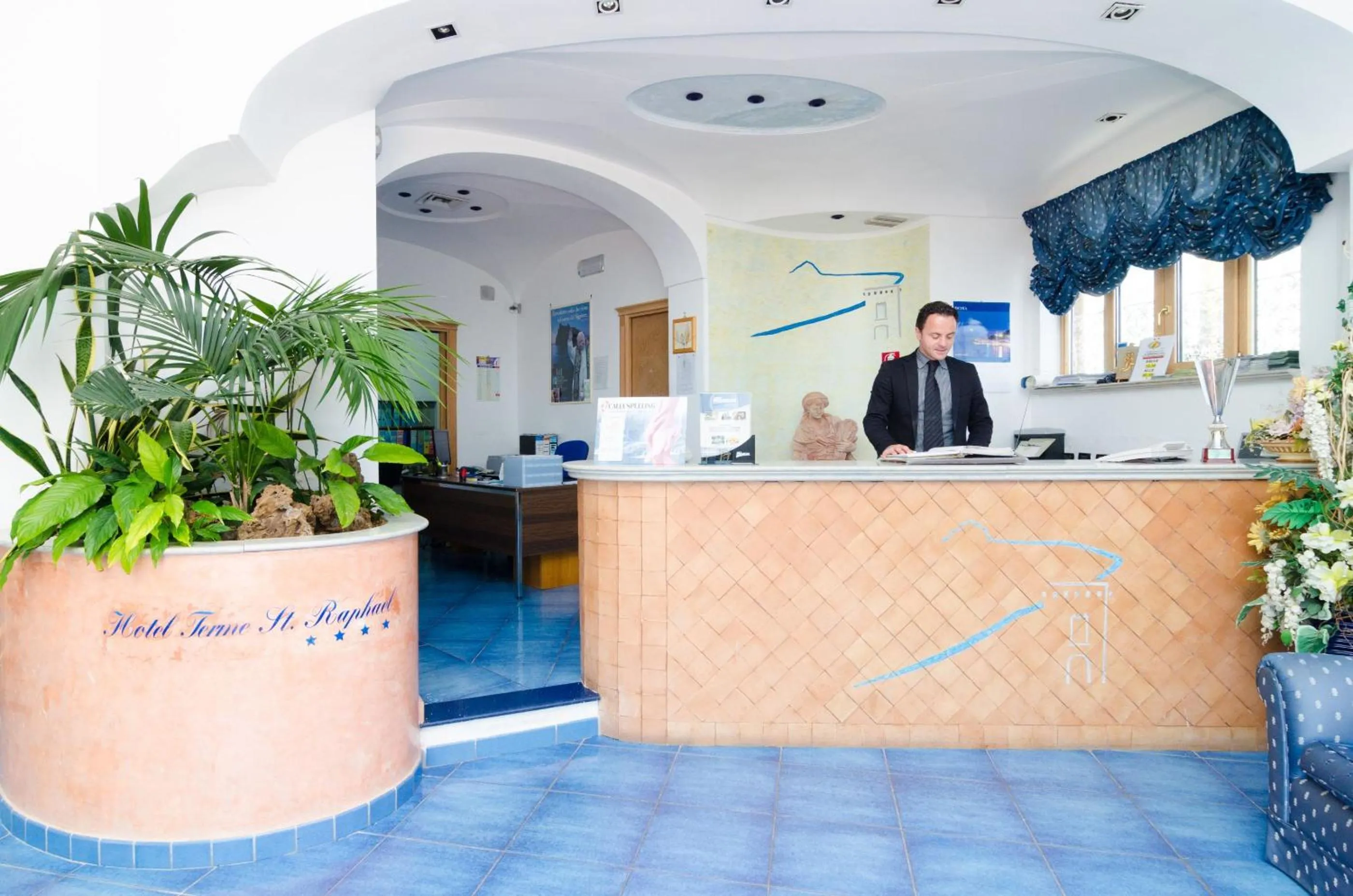 Lobby or reception in Hotel Terme Saint Raphael