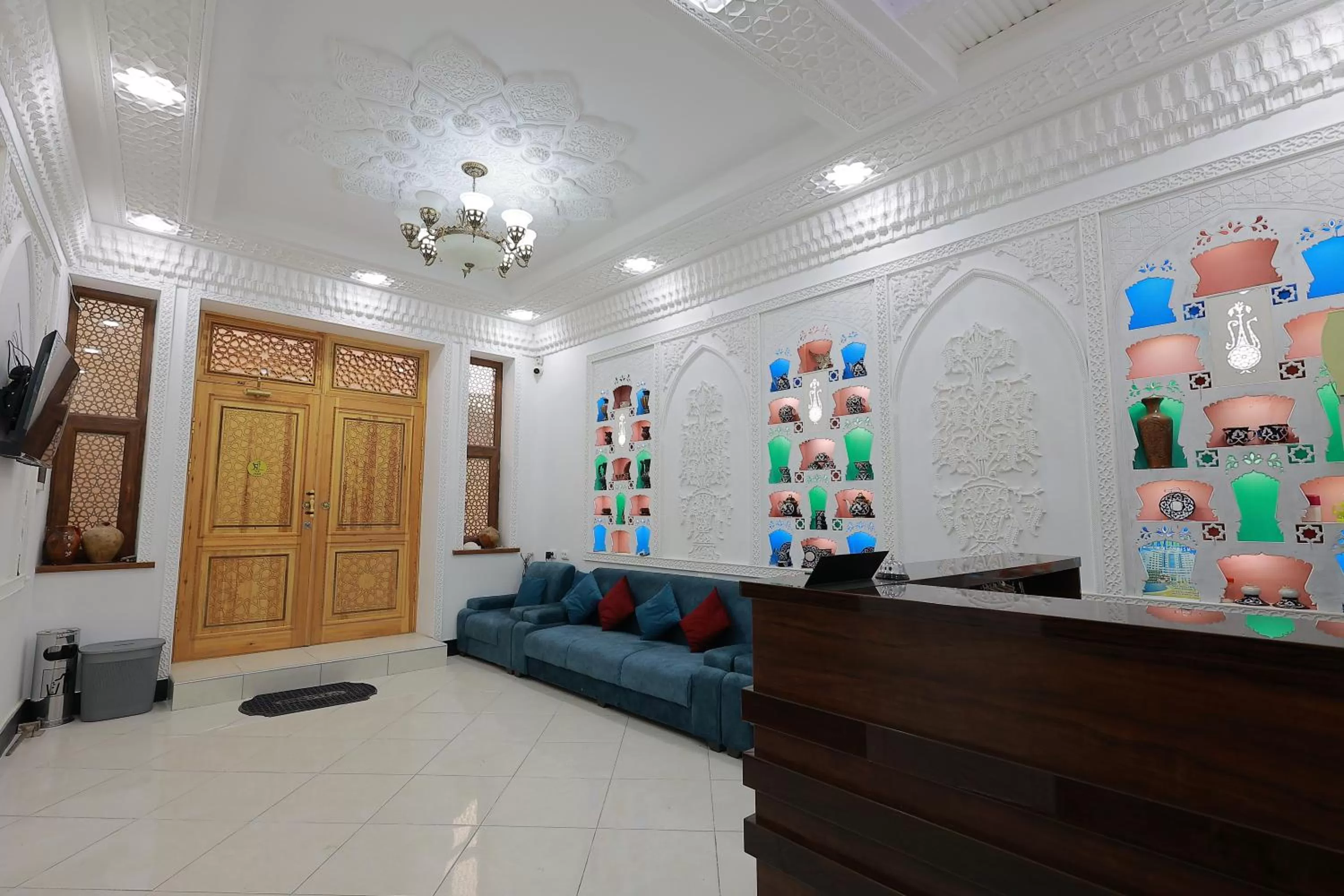 Living room, Lobby/Reception in Jahangir Boutique Bukhara