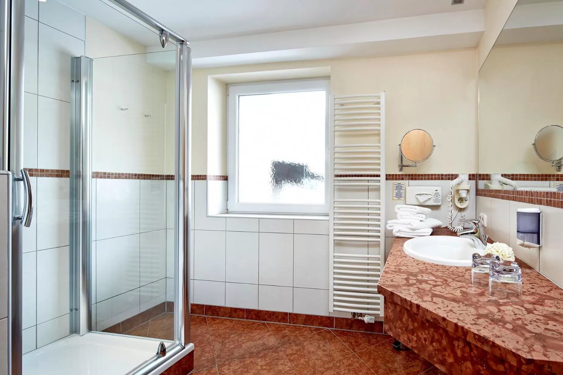 Shower in Hotel in the HEART of the Alps