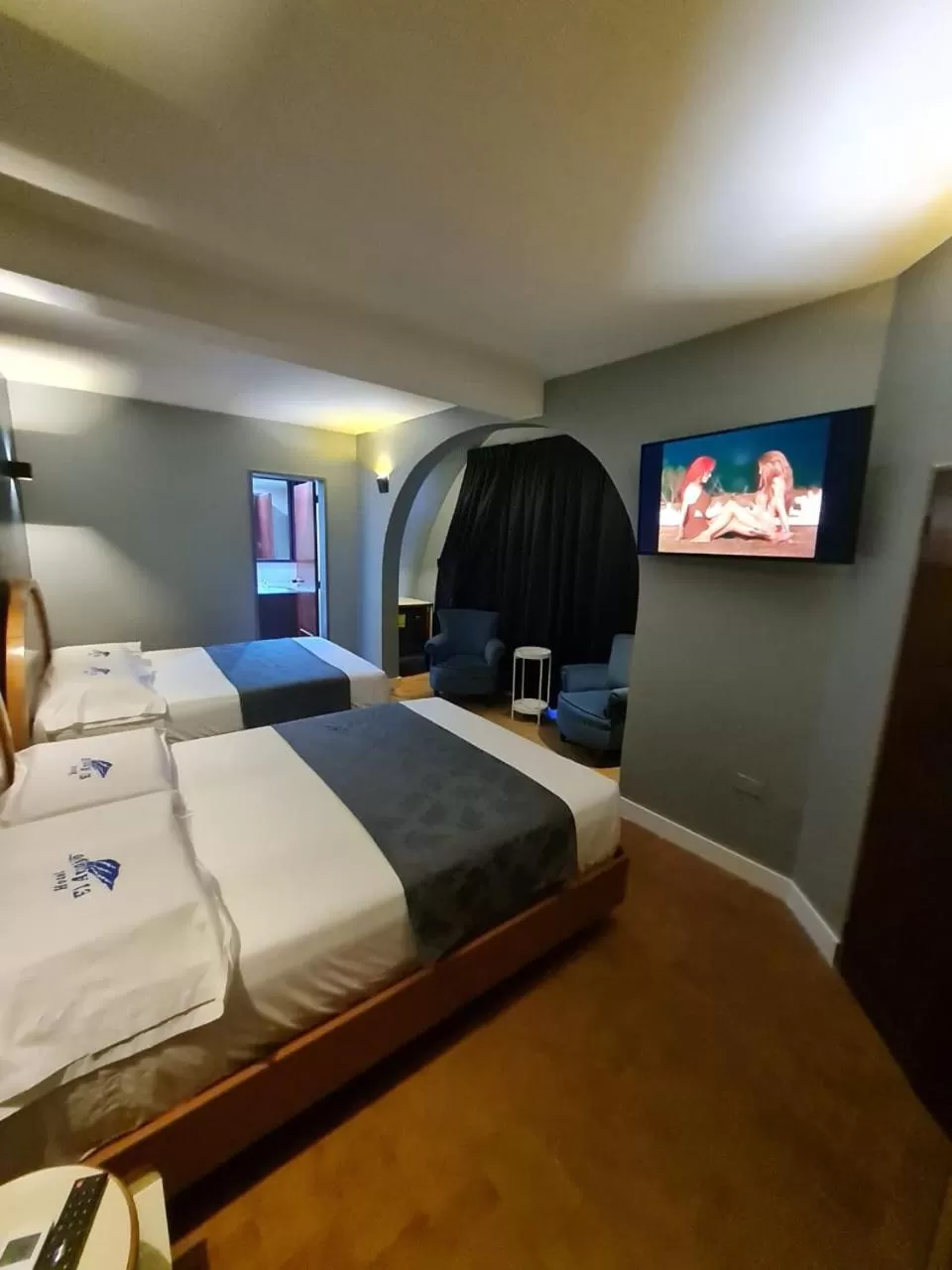 Bed in Hotel El Arroyo