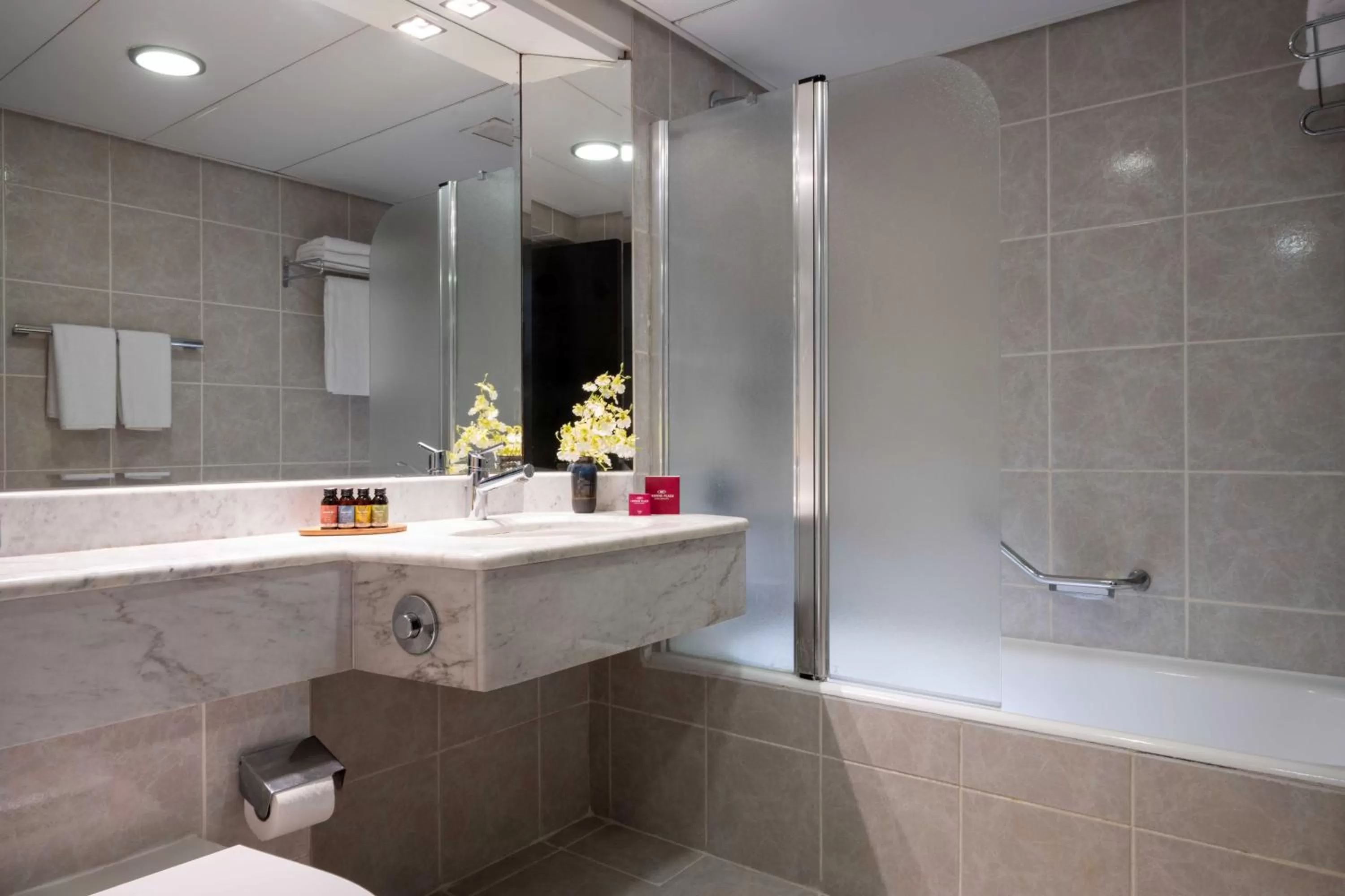 Bathroom in Crowne Plaza Tel Aviv Beach by IHG
