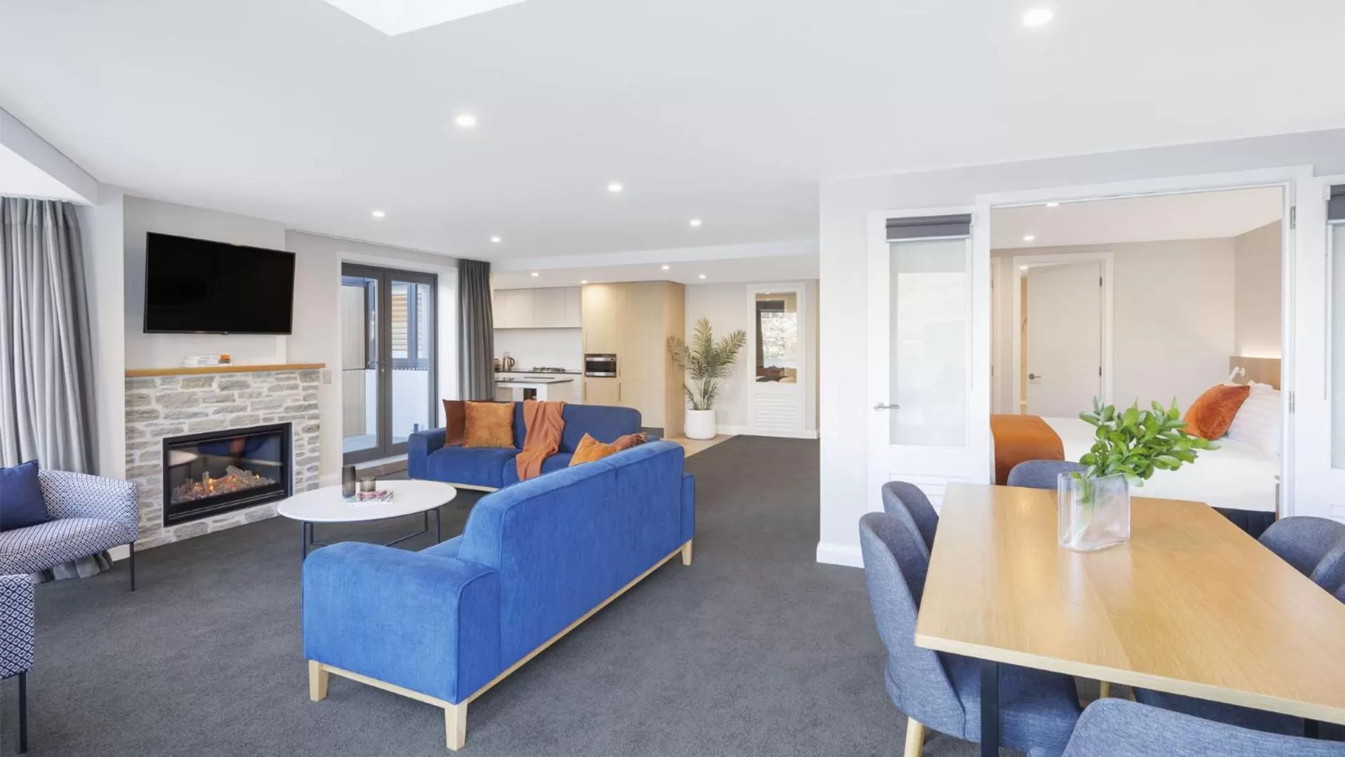 Living room in Oaks Queenstown Shores Resort