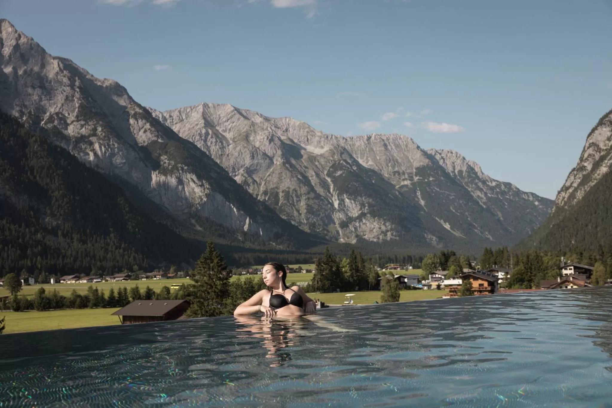 Natural landscape, Swimming Pool in Hotel Kristall