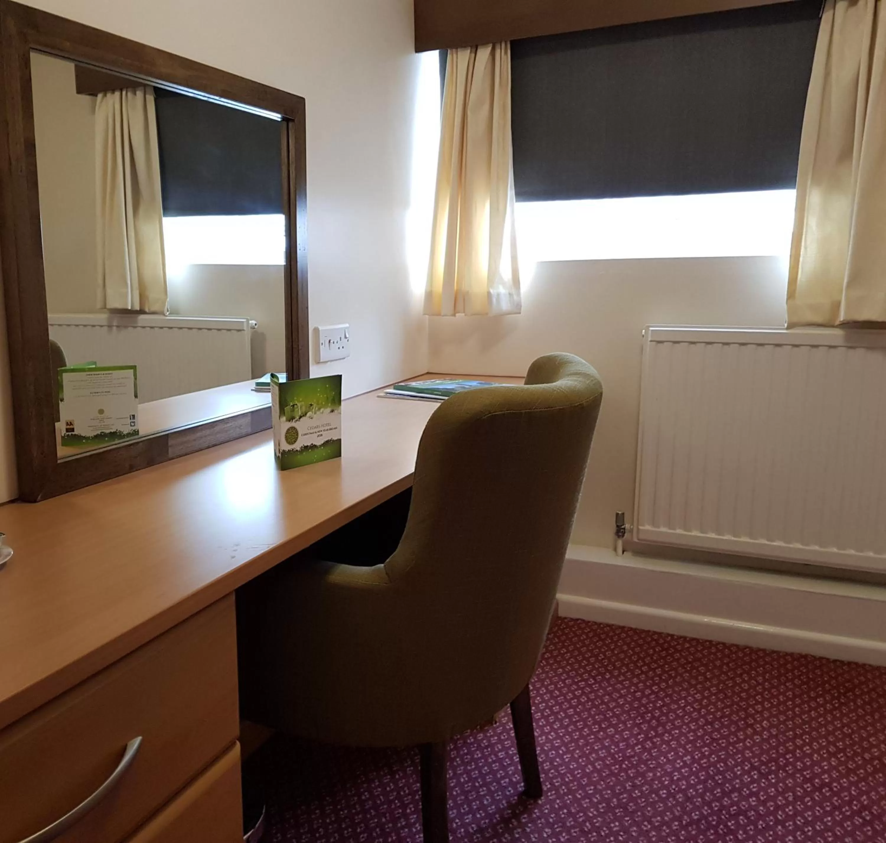 Seating area in The Cedars Hotel