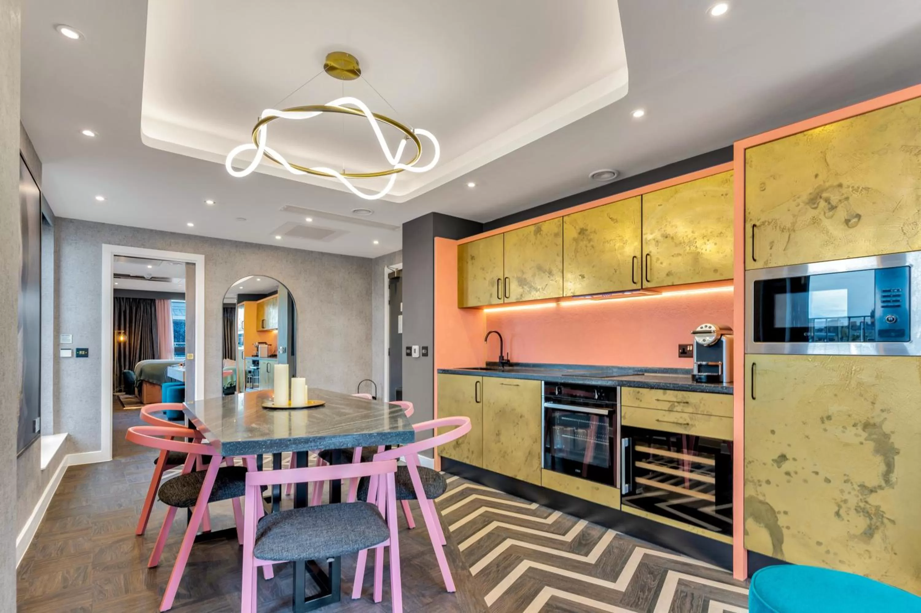 Seating area in Roomzzz Edinburgh