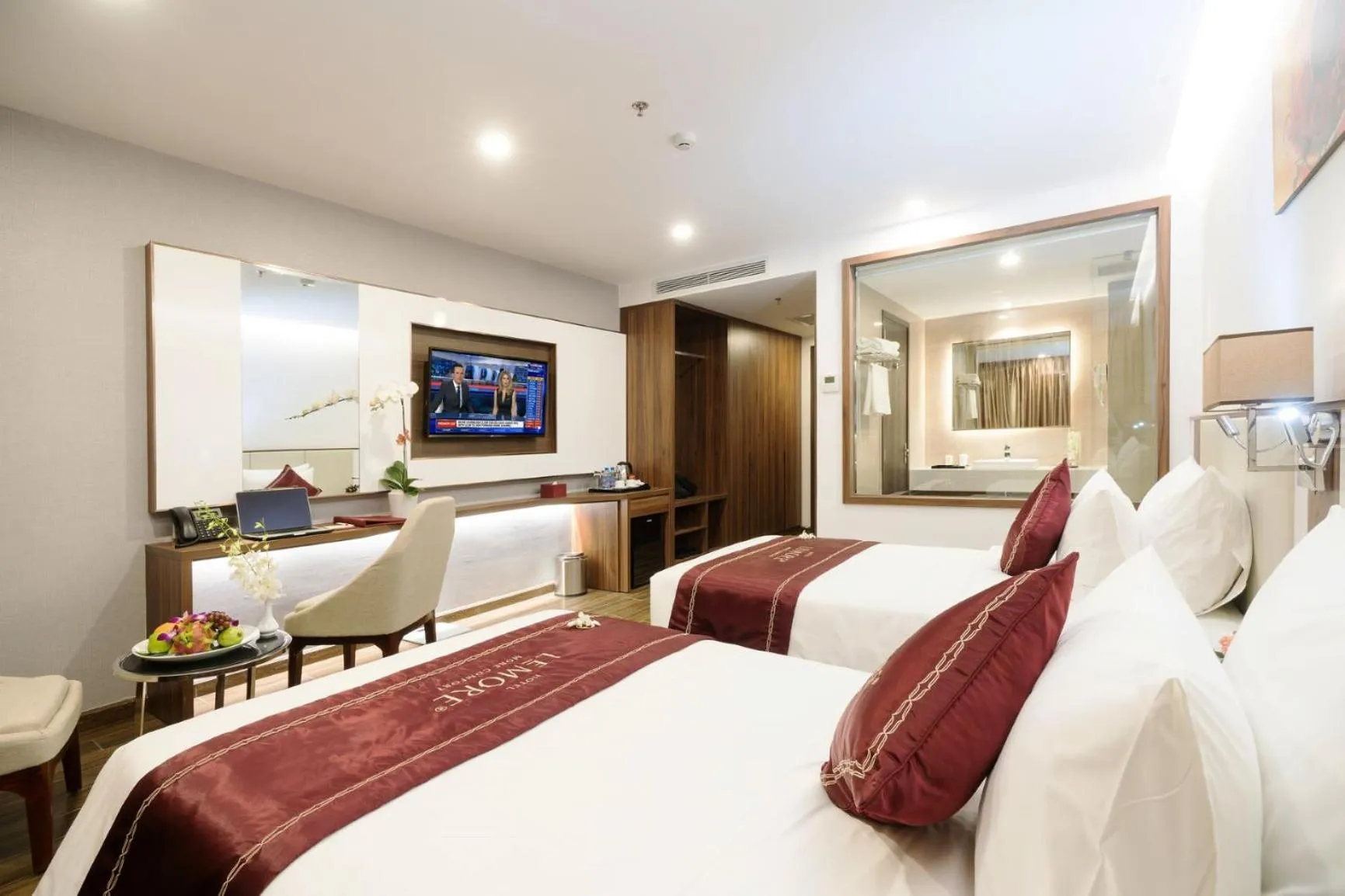 Photo of the whole room, Bed in LeMore Hotel Nha Trang
