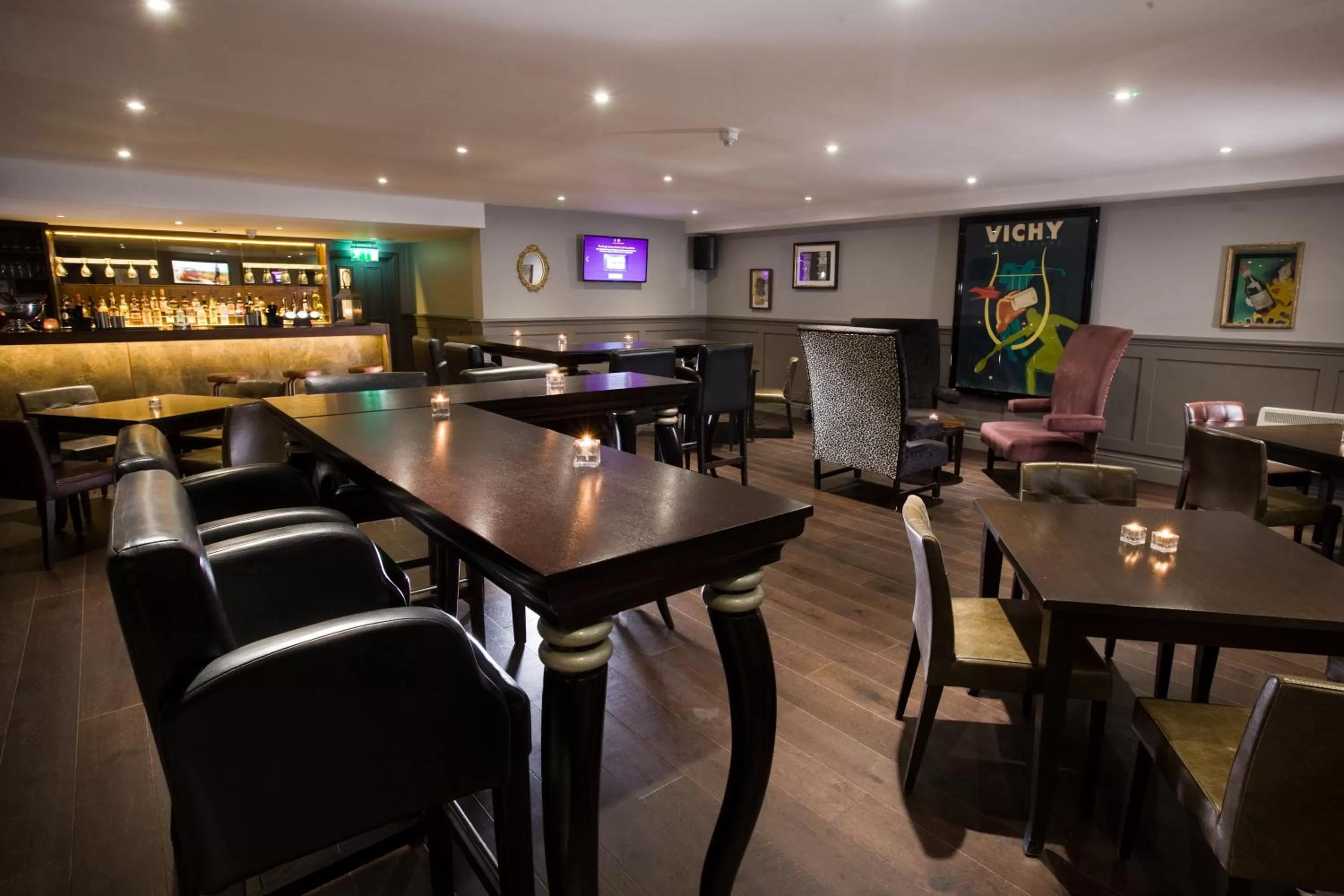 Seating area in Hotel Du Vin, St Andrews