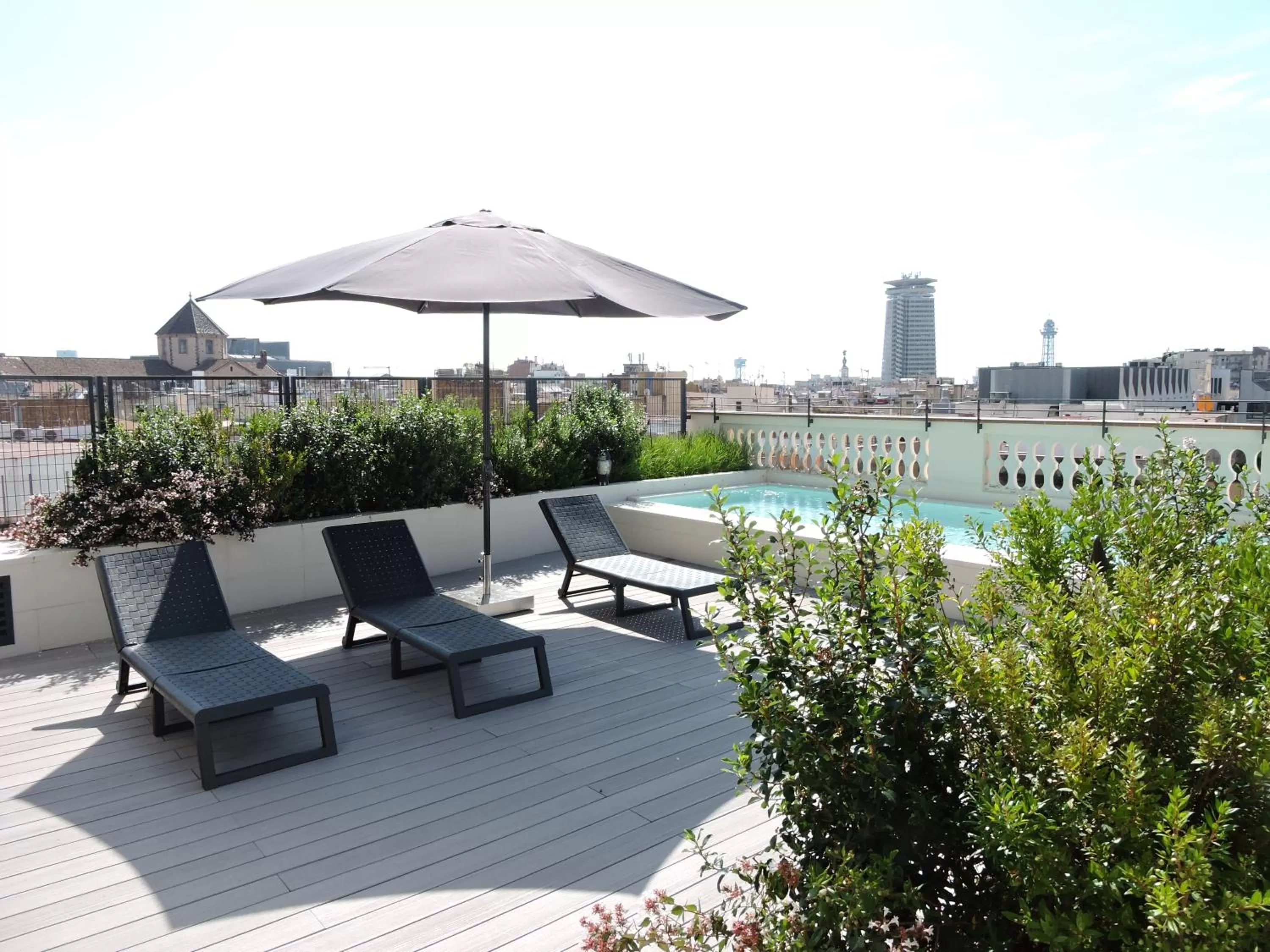 Swimming pool in Hotel Raval House