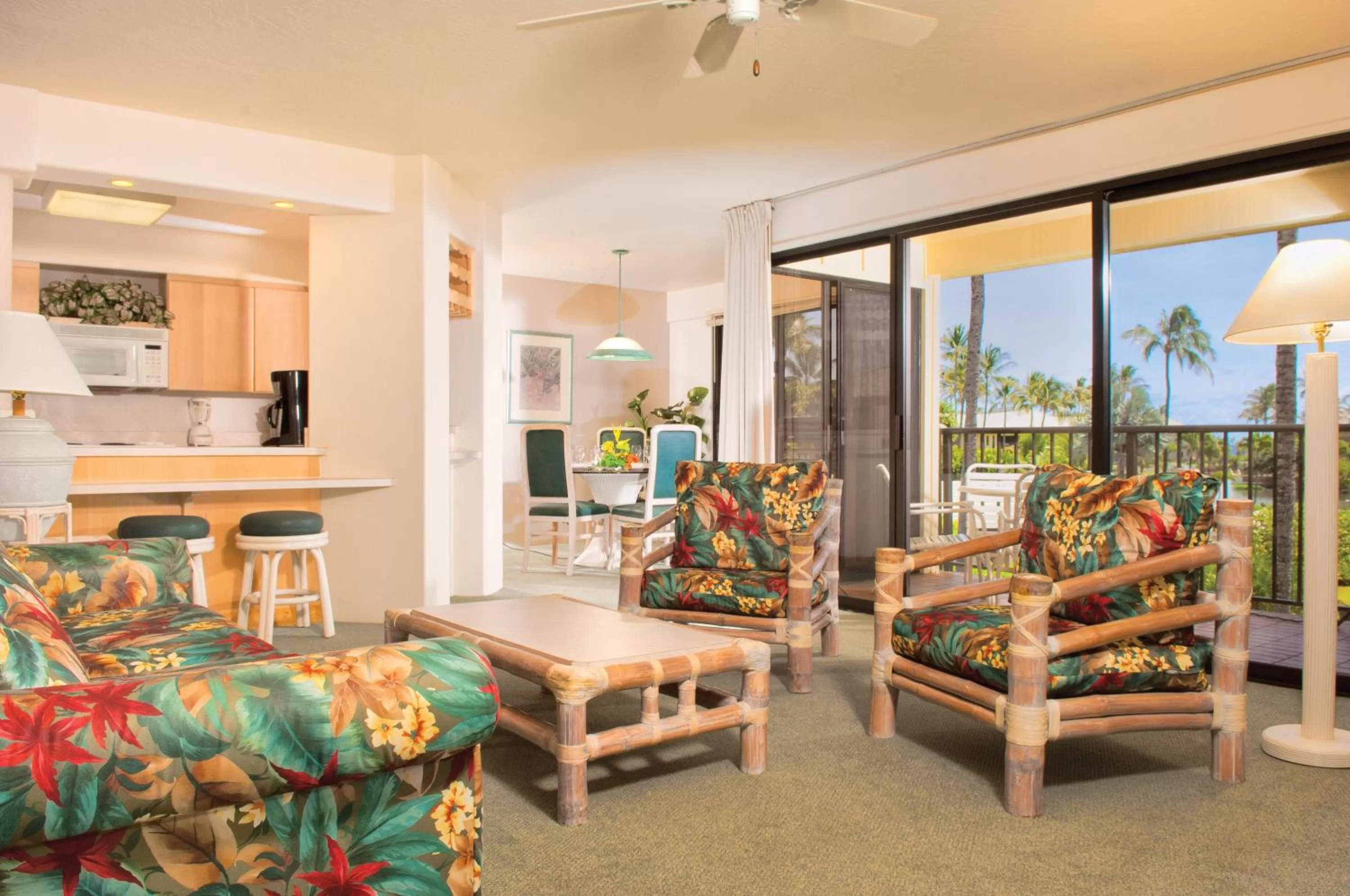 Living room in Kauai Beach Villas